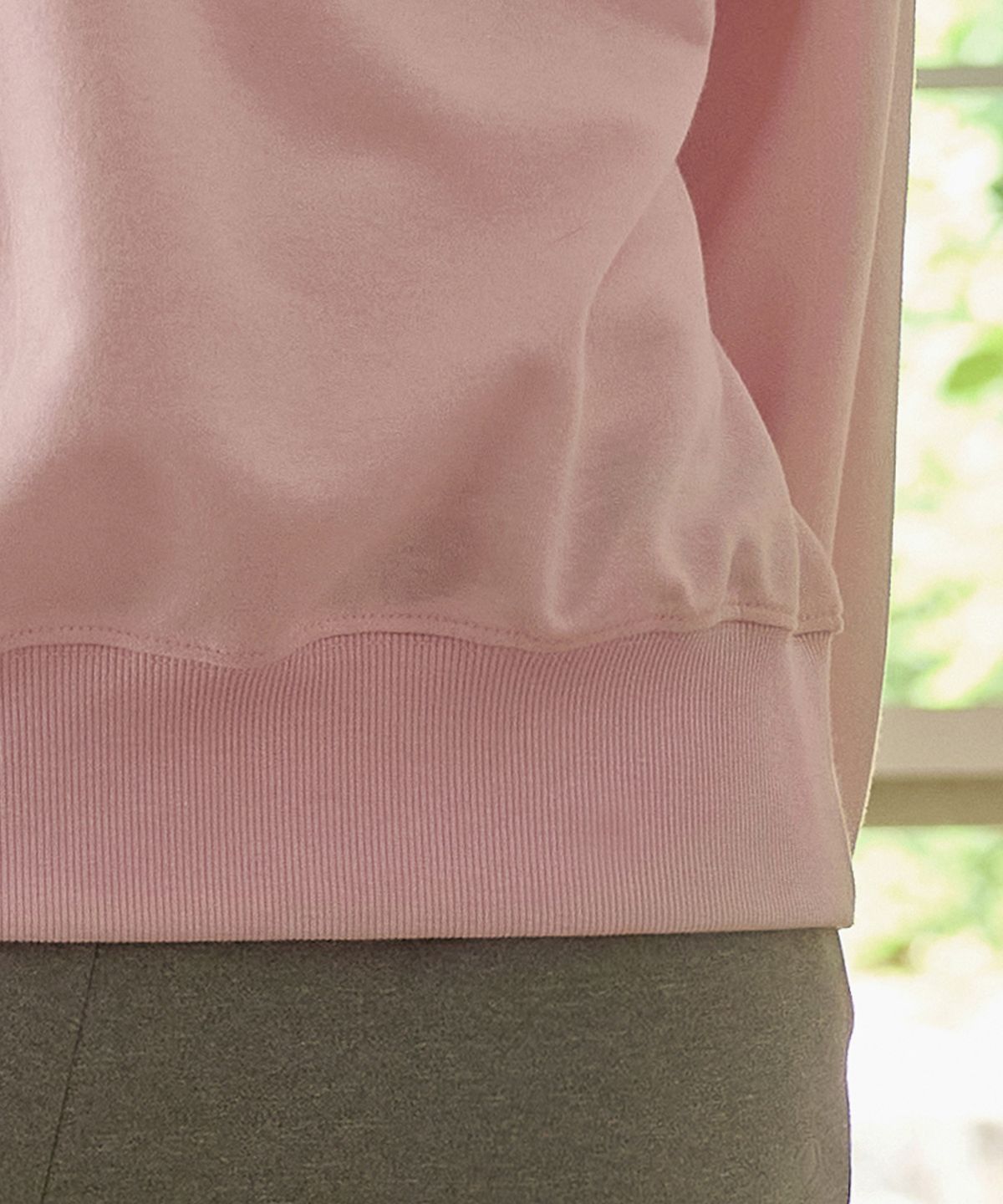 데비웨어(DEVIWEAR) 하이넥 헨리 맨투맨 DEVI-T0166-핑크