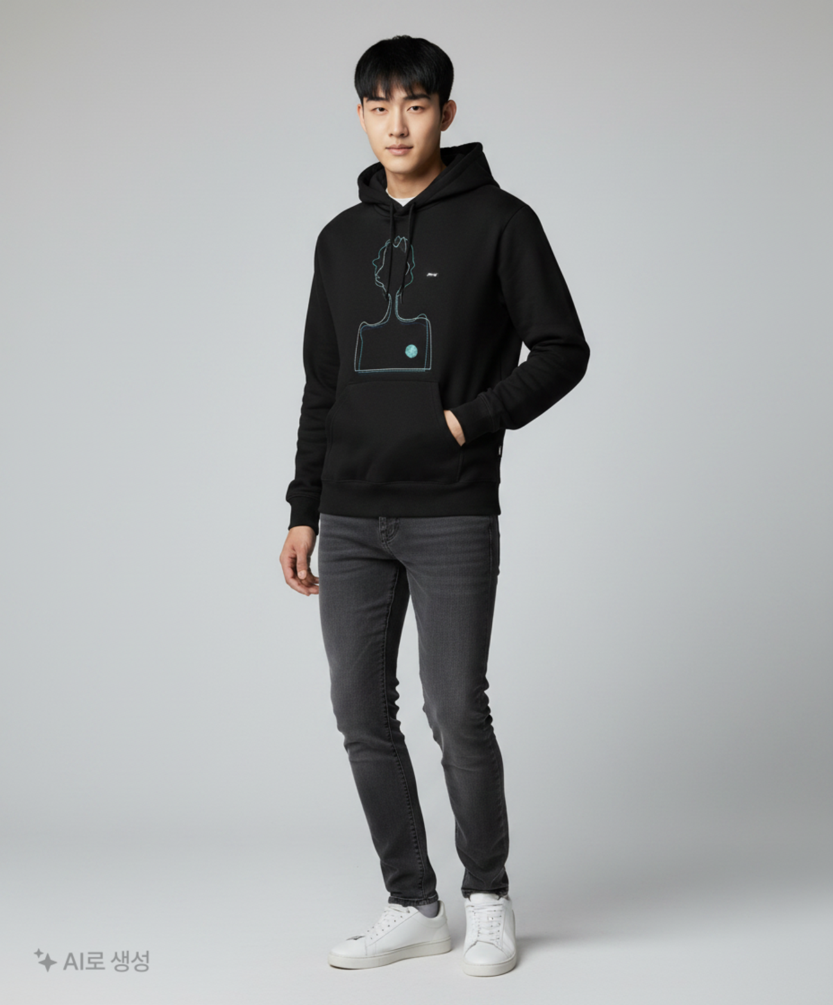 엠엠엘지(MMLG) [Mmlg] WE EMB. HOOD (BLACK) L