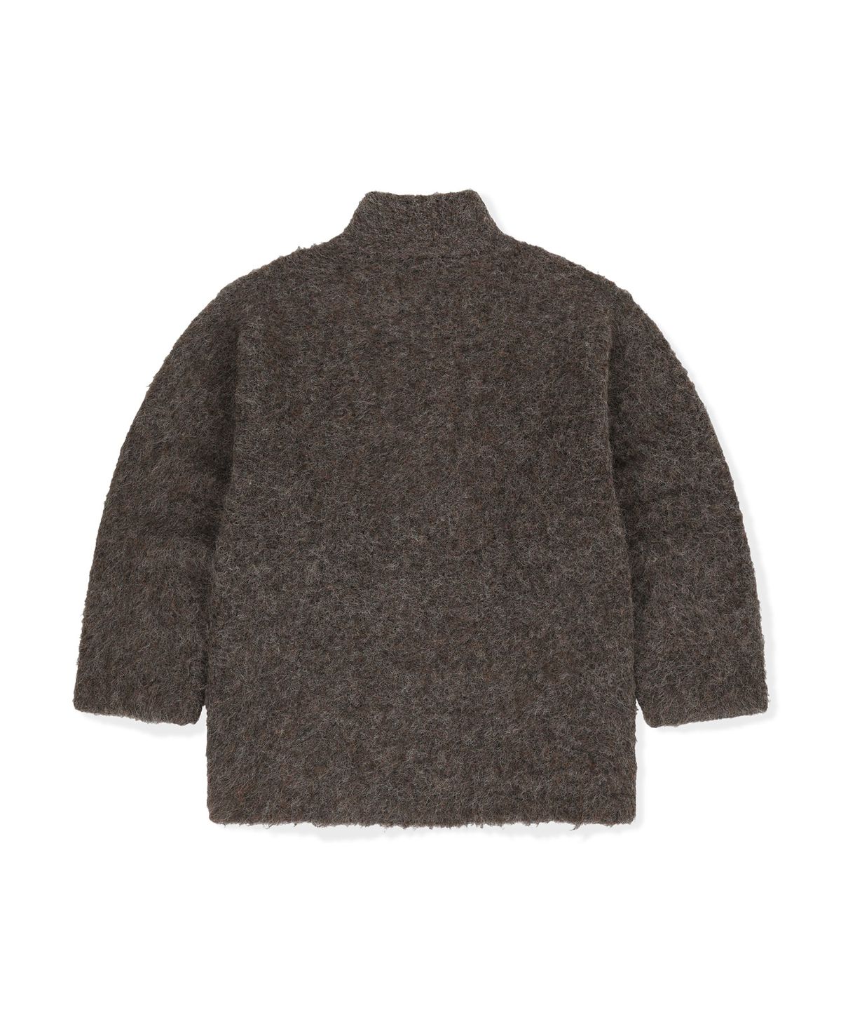 썬러브투어(SUNLOVETOUR) Shaggy Double Knit Cardigan Heather Brown