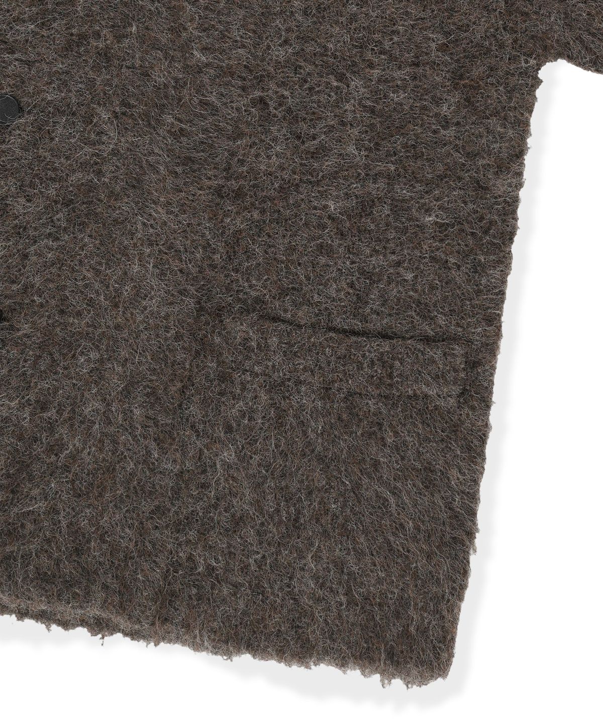 썬러브투어(SUNLOVETOUR) Shaggy Double Knit Cardigan Heather Brown