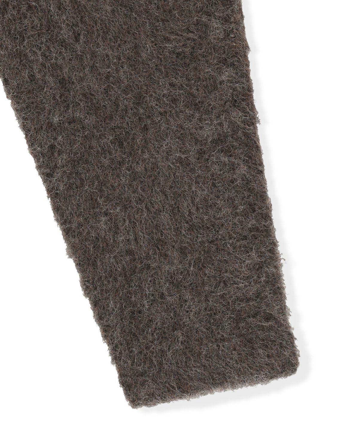 썬러브투어(SUNLOVETOUR) Shaggy Double Knit Cardigan Heather Brown