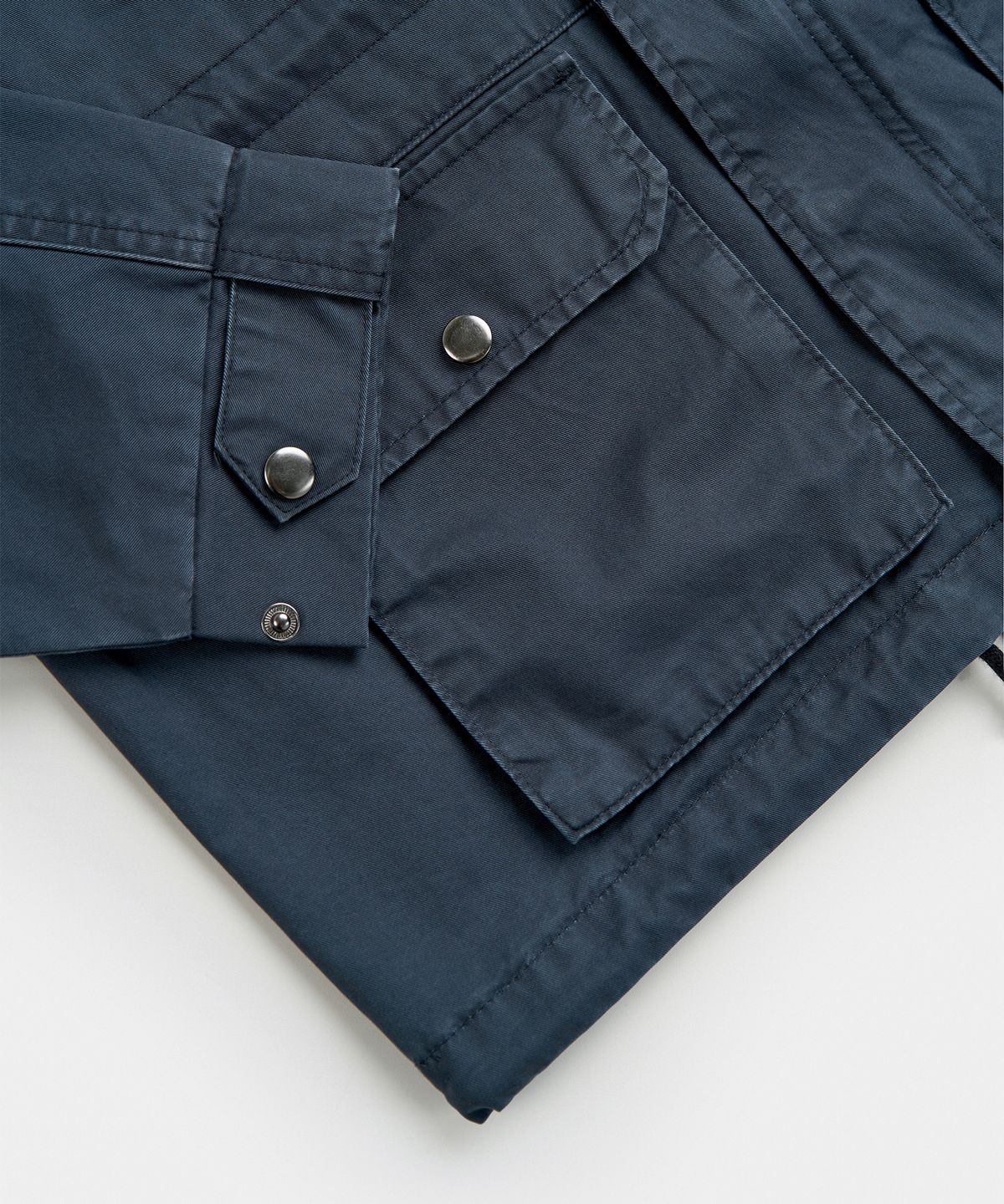 엑스컨테이너(EXCONTAINER) 빈티지 워시드 숏 필드 자켓 (NAVY)