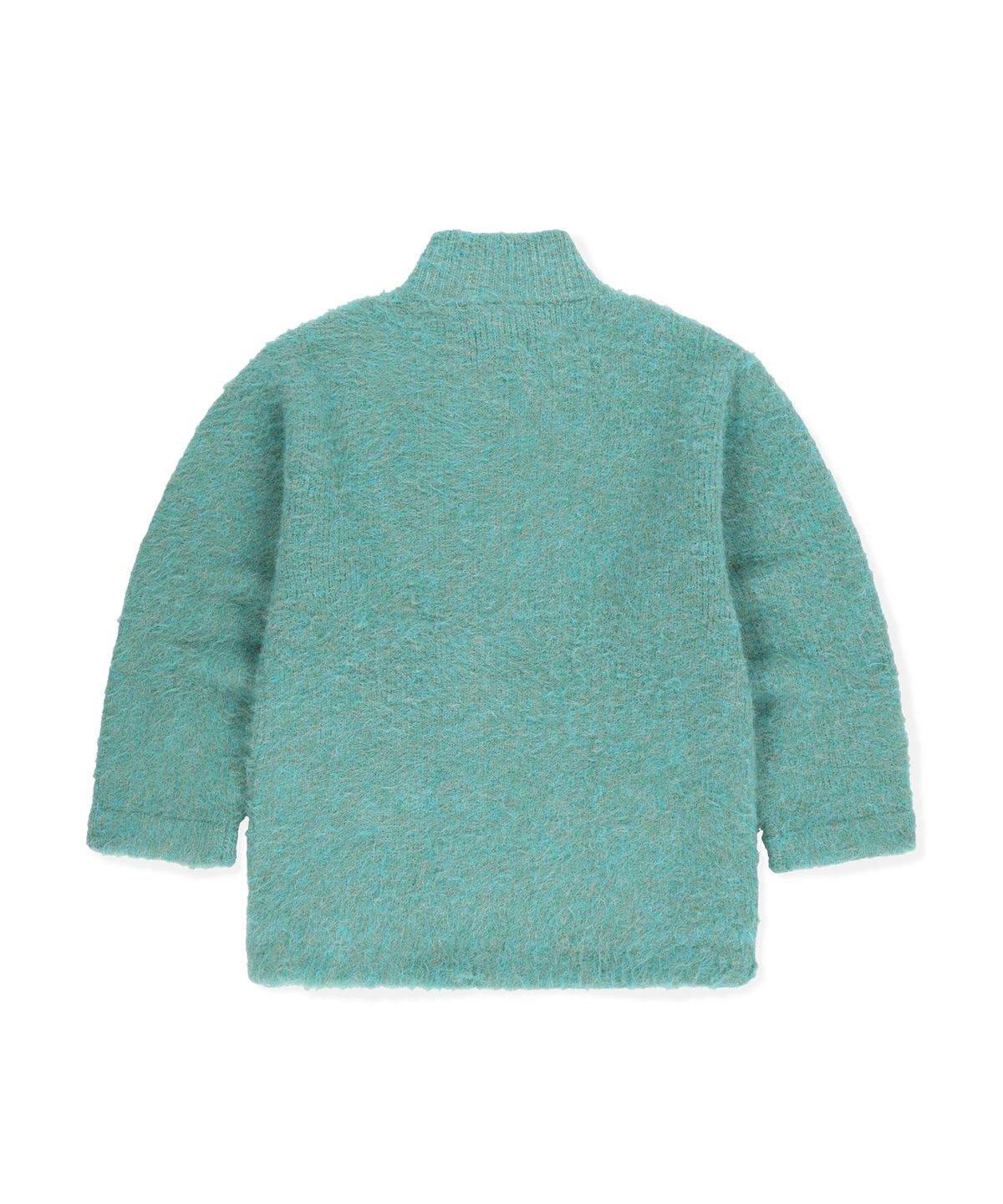썬러브투어(SUNLOVETOUR) Shaggy Double Knit Cardigan Heather Green