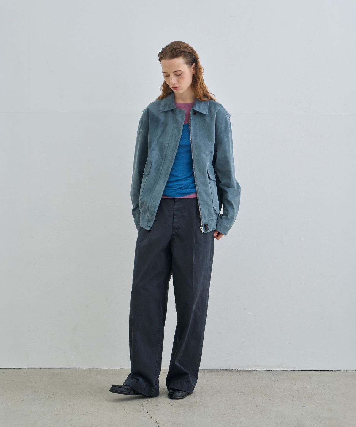 정감 스튜디오(JEONGGAM STUDIOS) Vintage Suede Blouson_4 Color