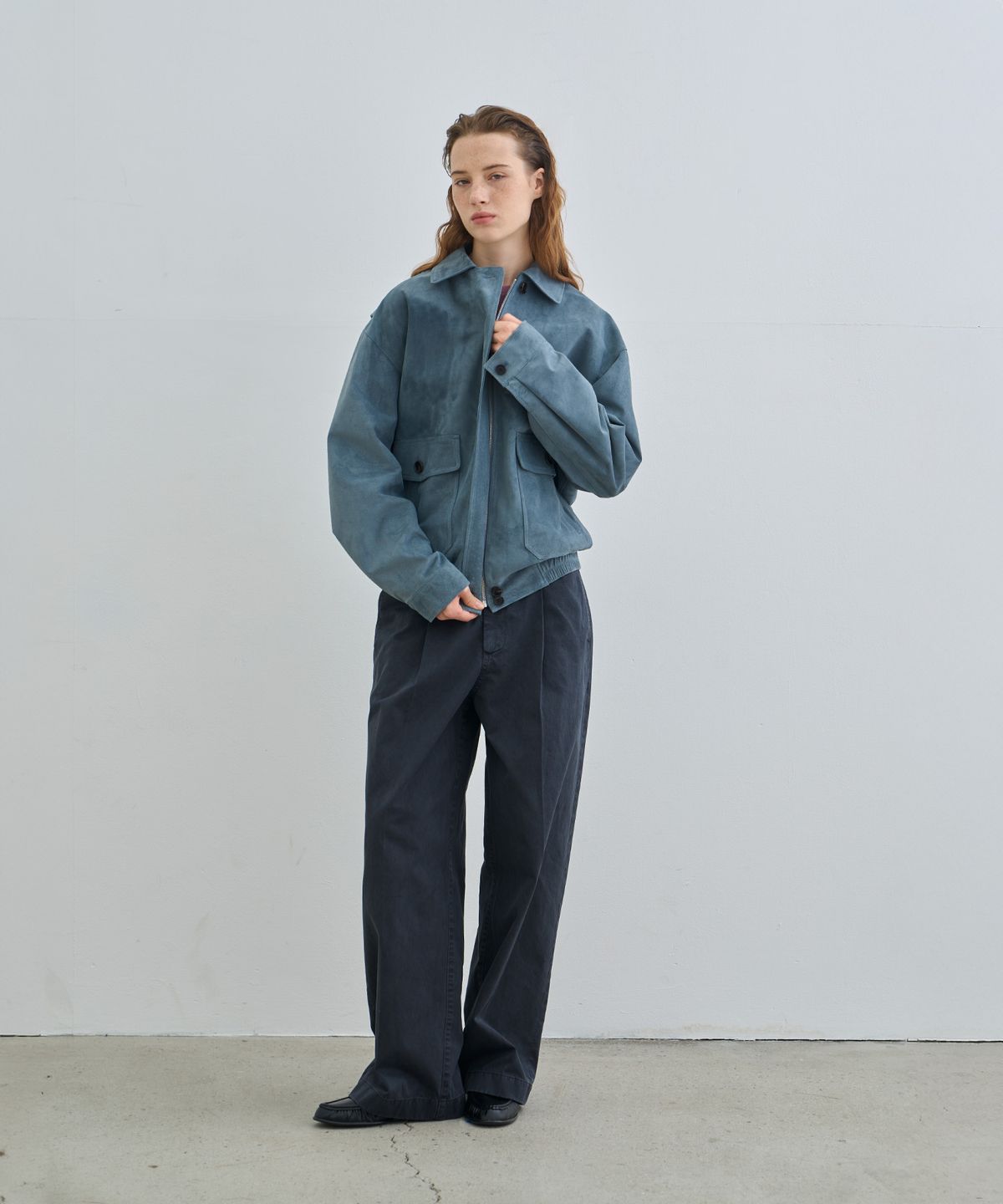 정감 스튜디오(JEONGGAM STUDIOS) Vintage Suede Blouson_4 Color