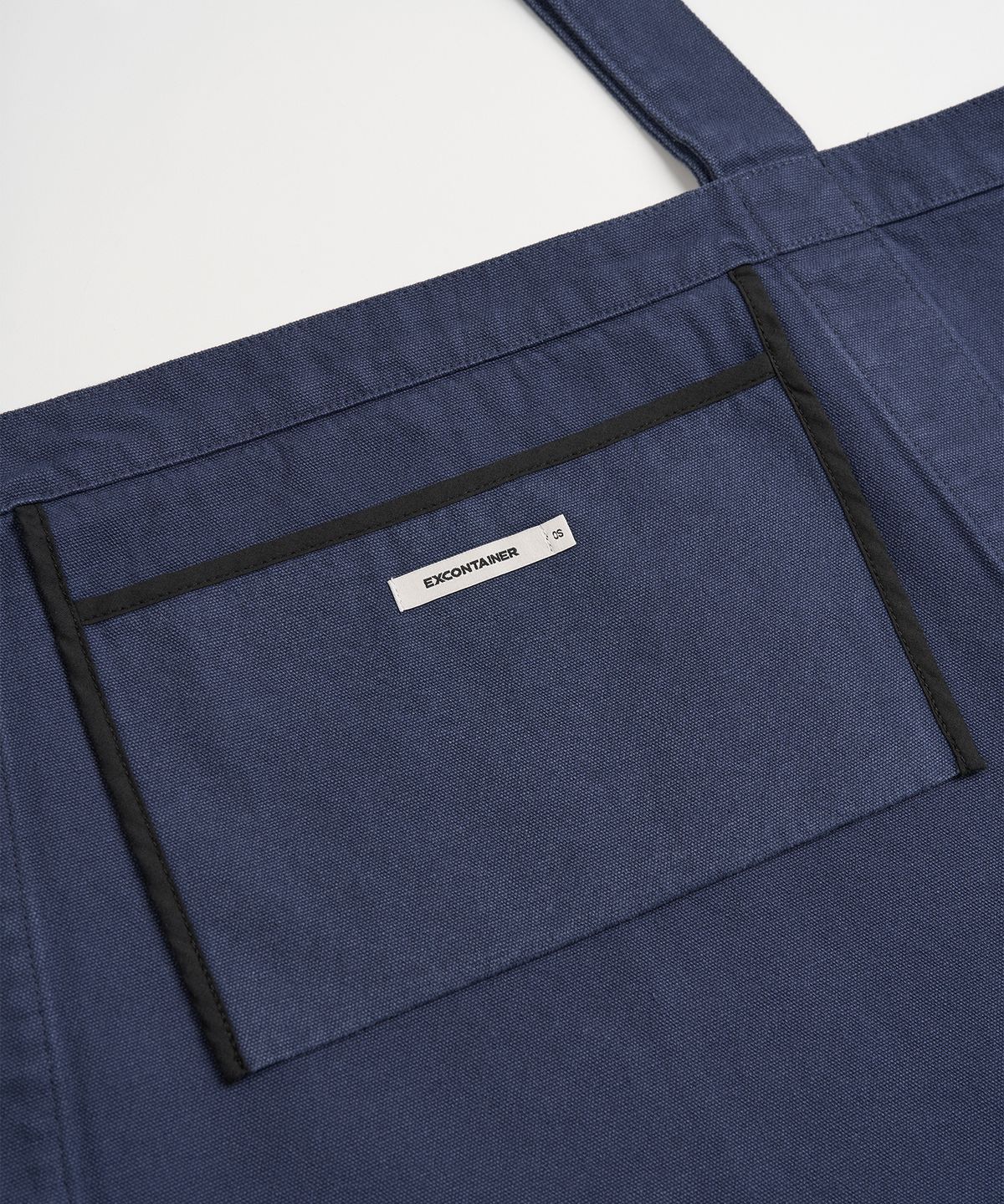 엑스컨테이너(EXCONTAINER) 러프 캔버스 빅 쇼퍼 백 (NAVY)