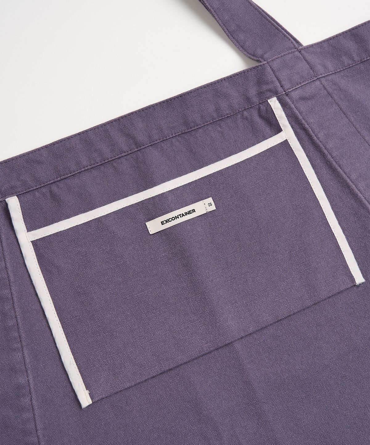 엑스컨테이너(EXCONTAINER) 러프 캔버스 빅 쇼퍼 백 (PURPLE)