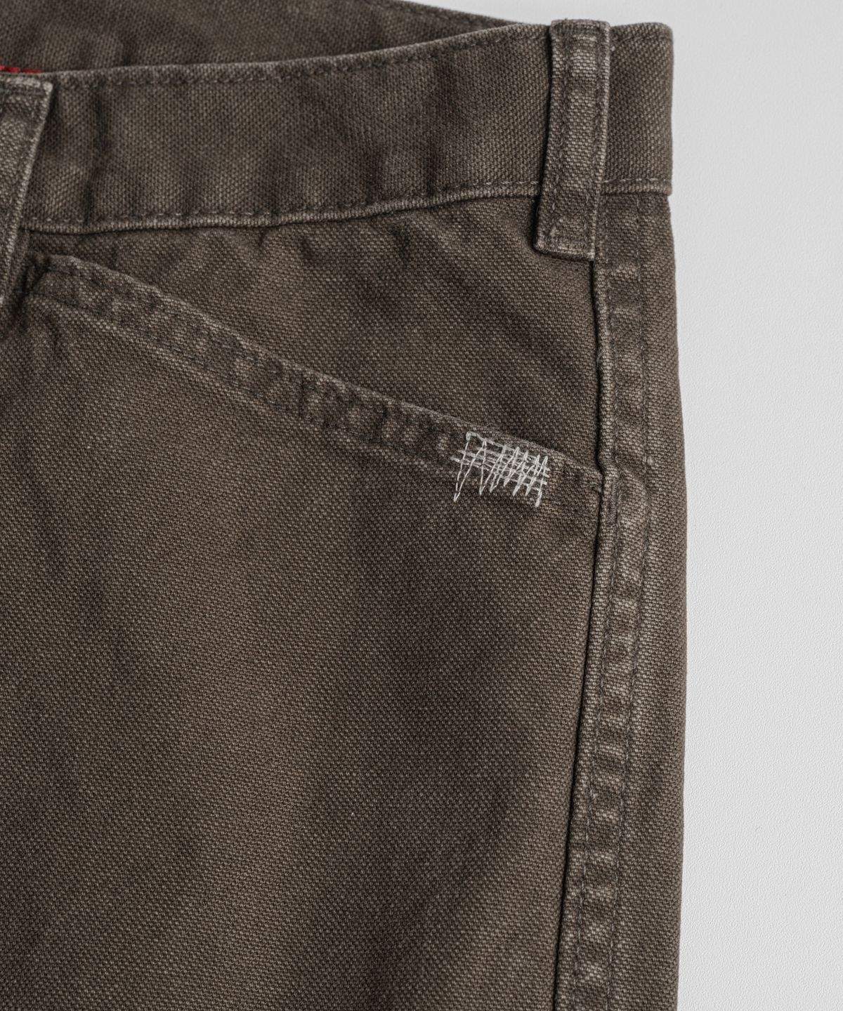 비헤비어(BEHEAVYER) DISTRESSED M35 TROUSERS washed brown