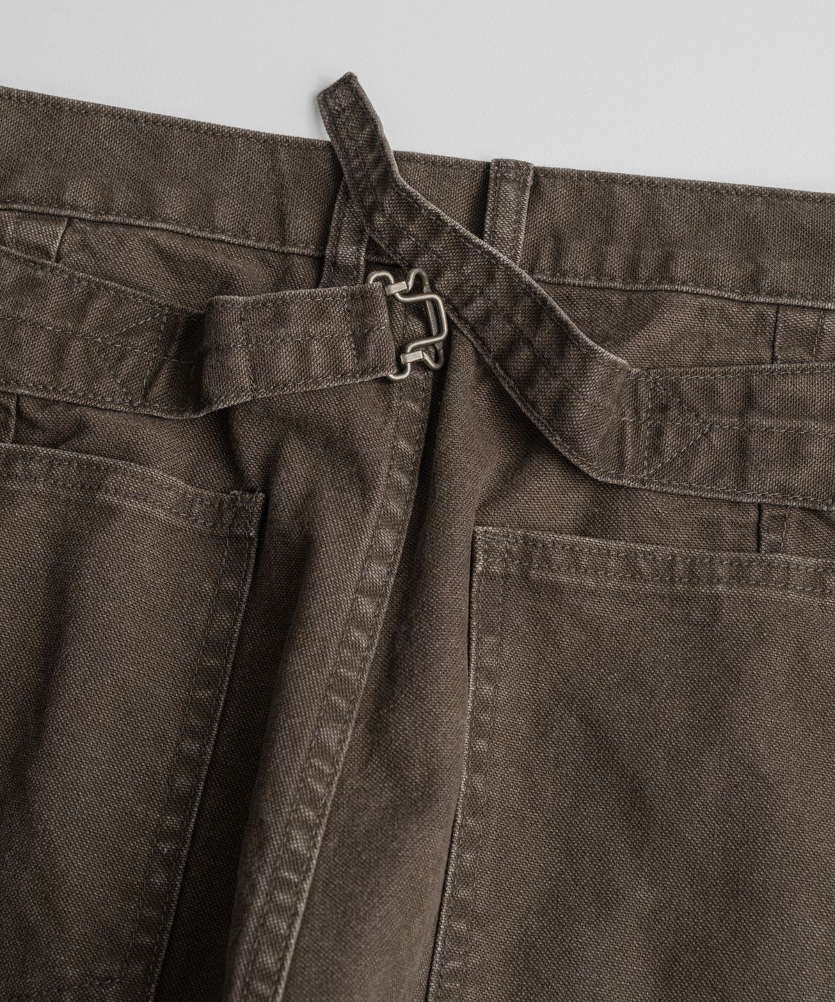비헤비어(BEHEAVYER) DISTRESSED M35 TROUSERS washed brown