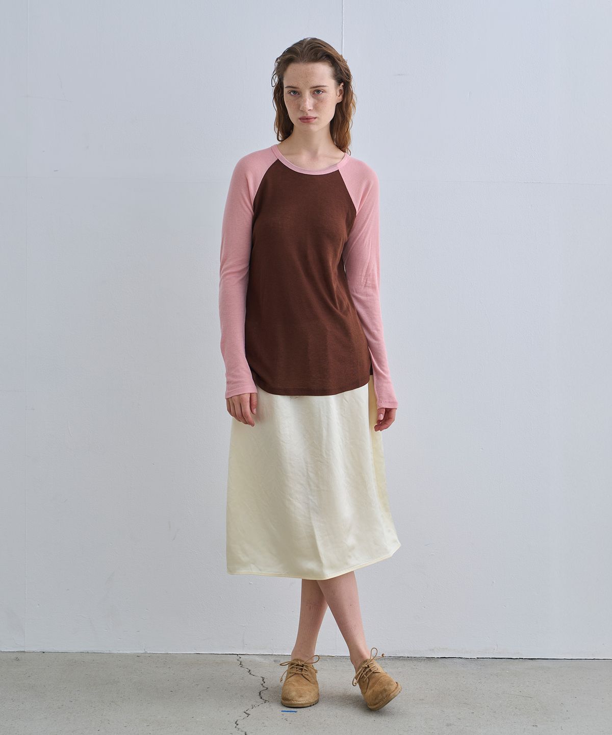 정감 스튜디오(JEONGGAM STUDIOS) Wool Color Block Reglan Long Sleeve_4 Color
