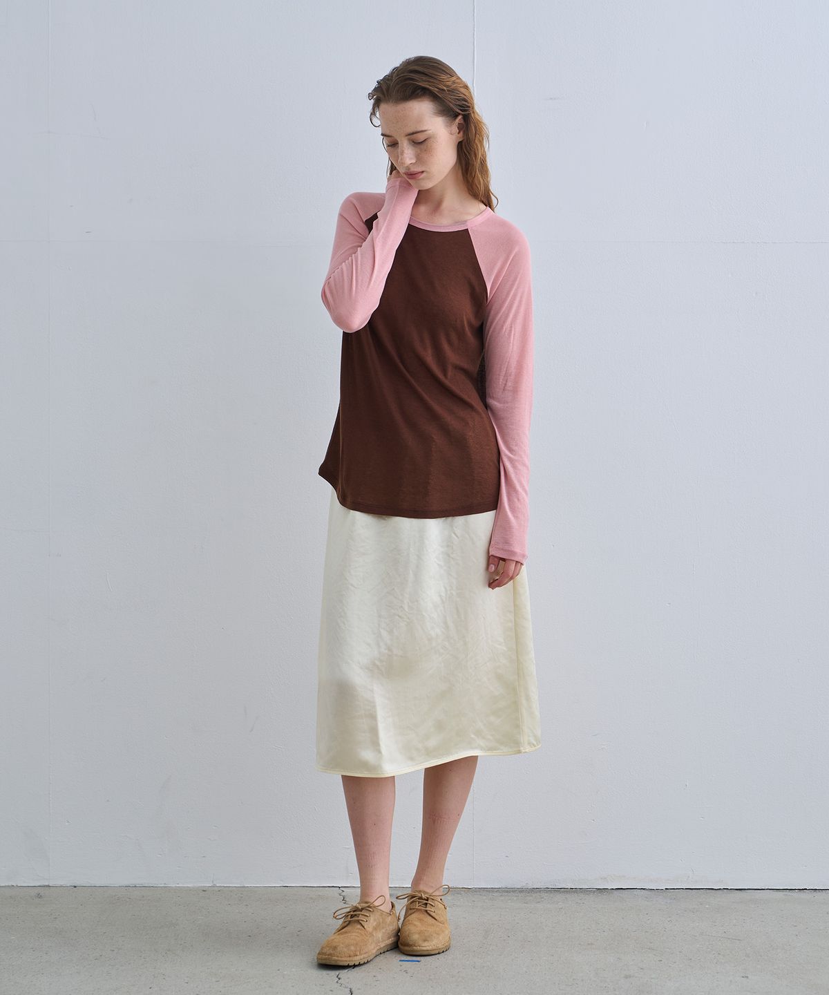 정감 스튜디오(JEONGGAM STUDIOS) Wool Color Block Reglan Long Sleeve_4 Color
