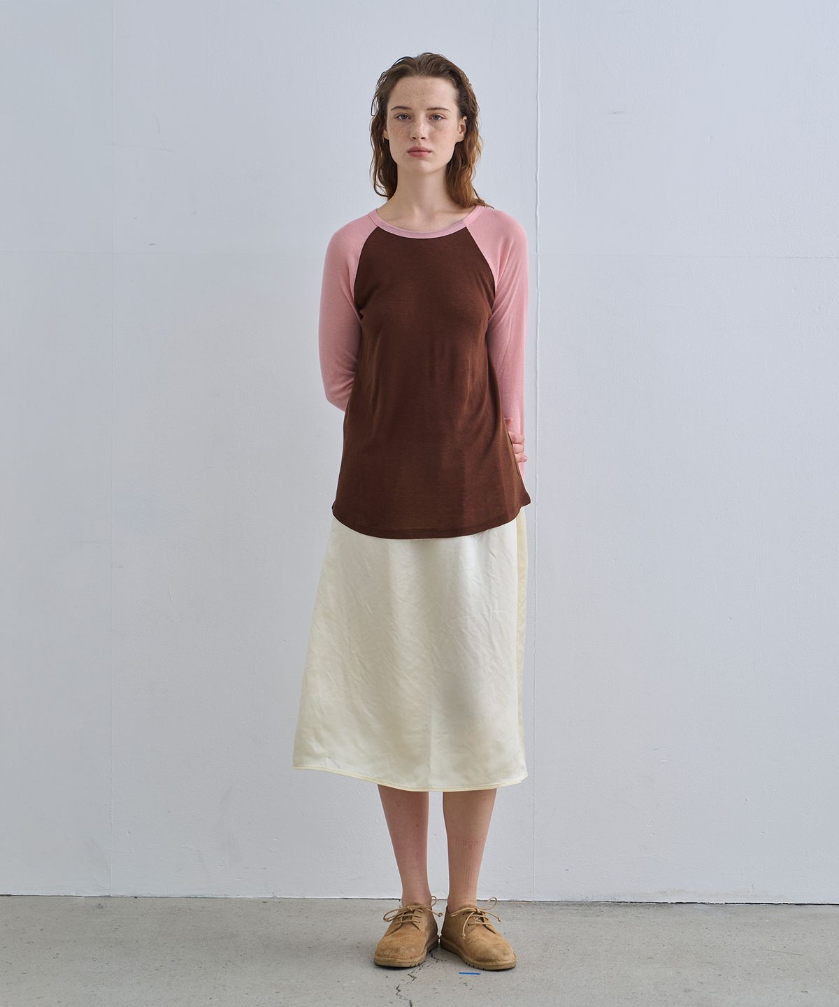 정감 스튜디오(JEONGGAM STUDIOS) Wool Color Block Reglan Long Sleeve_4 Color
