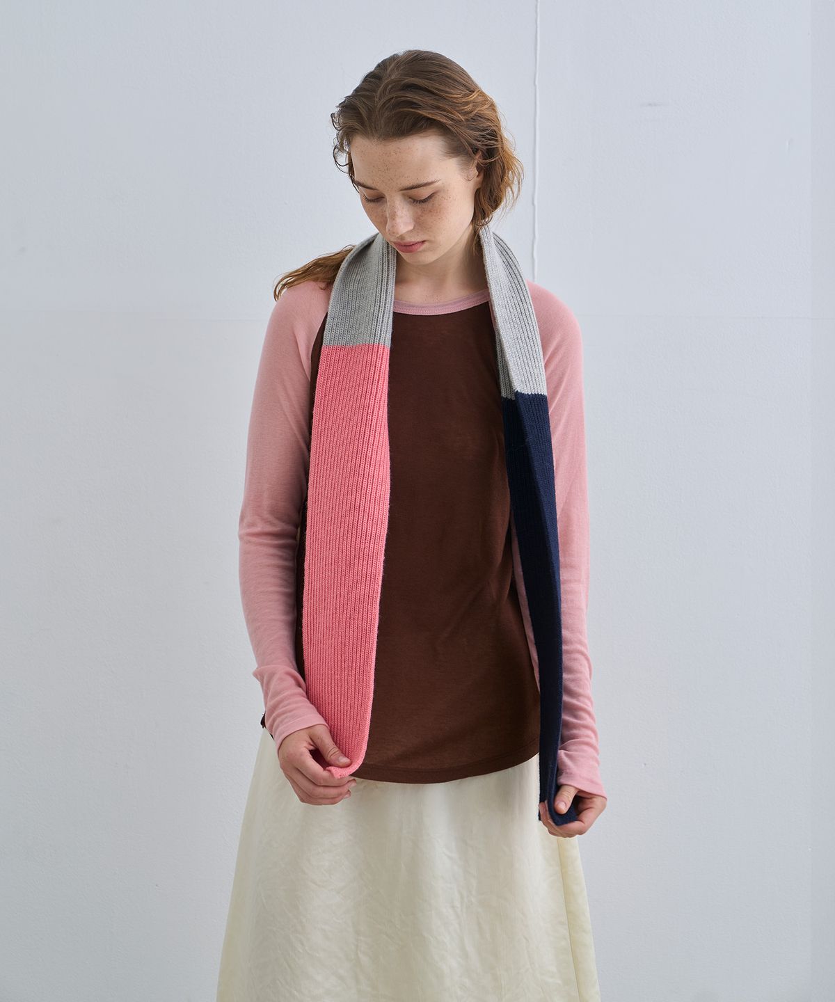 정감 스튜디오(JEONGGAM STUDIOS) Wool Color Block Reglan Long Sleeve_4 Color