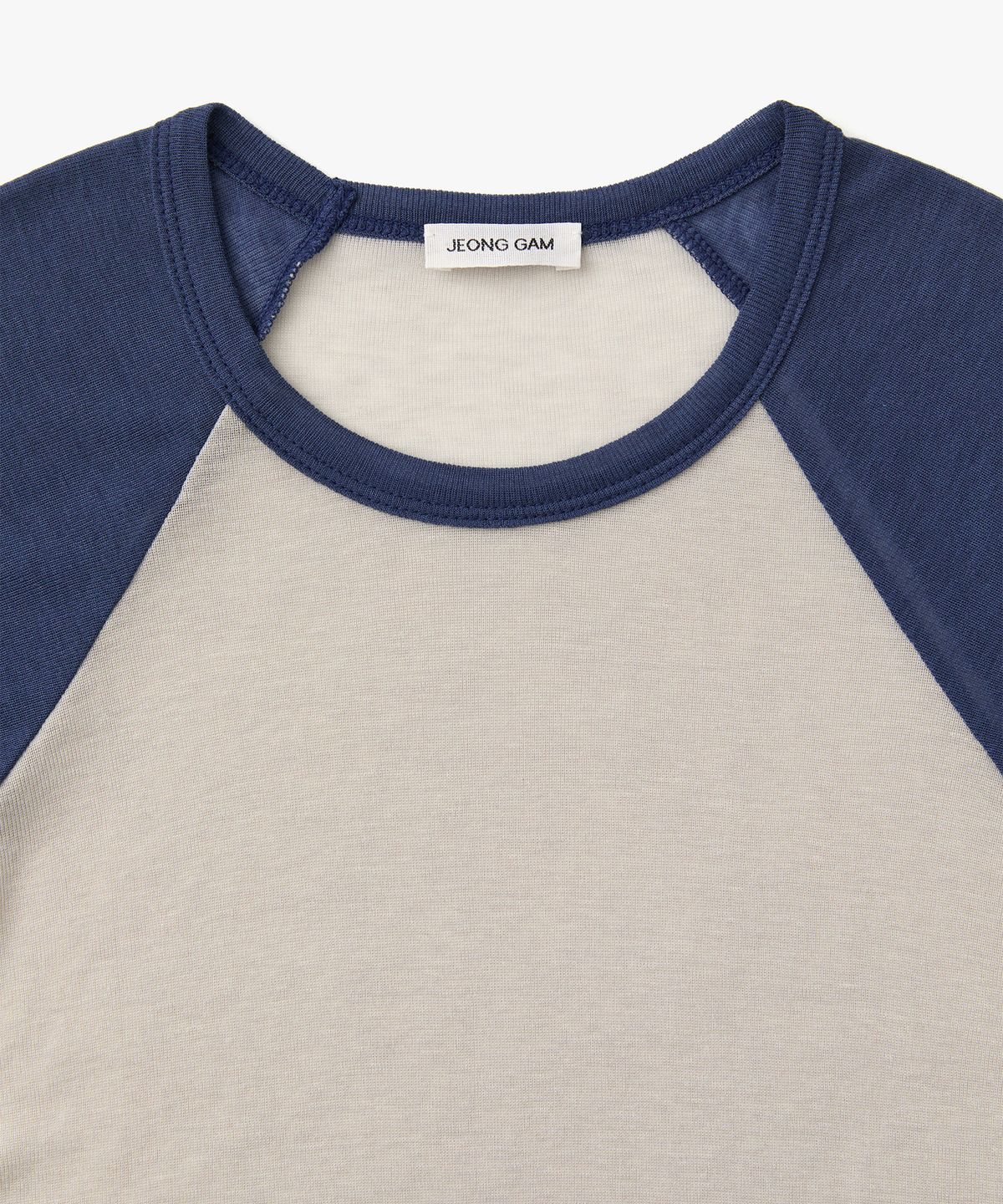 정감 스튜디오(JEONGGAM STUDIOS) Wool Color Block Reglan Long Sleeve_4 Color