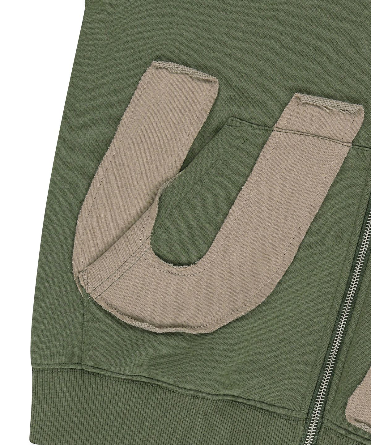 썬러브투어(SUNLOVETOUR) Capital Brushed Zip Up Hoodie Olive