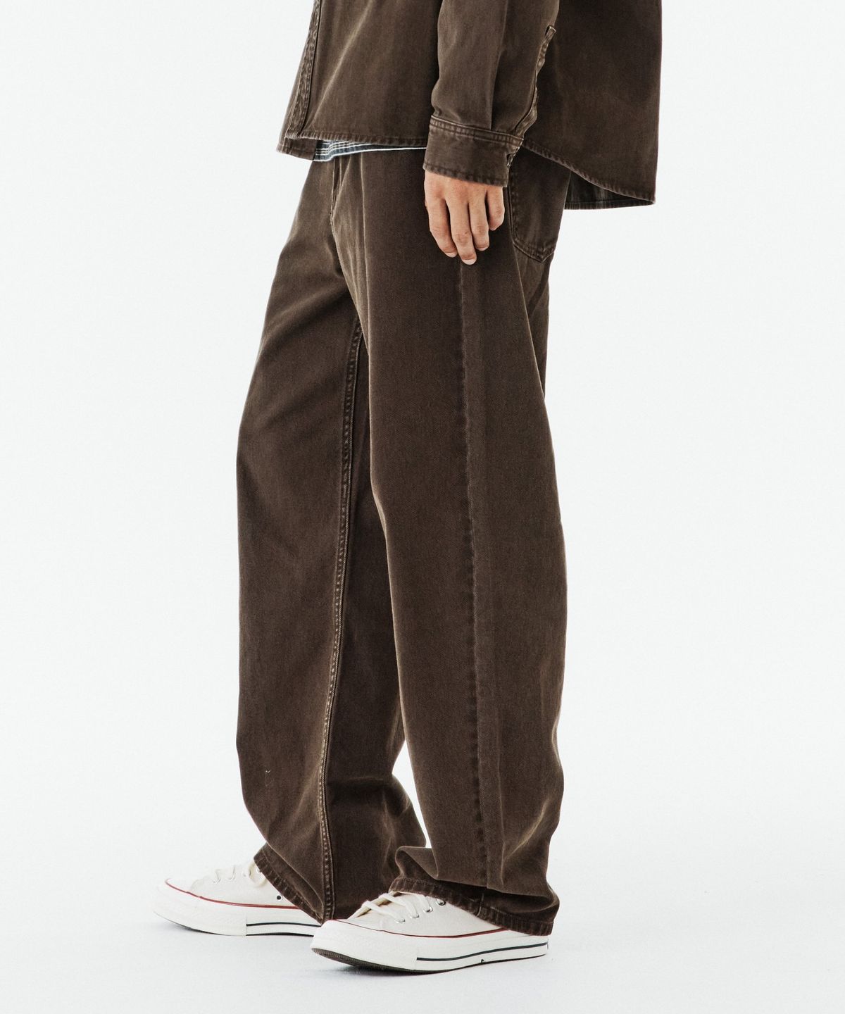 브롬톤 런던(BROMPTON LONDON) 1975 DENIM TROUSERS - BROWN (P263MDP460)