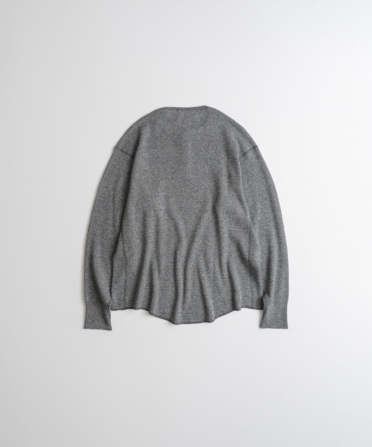 비헤비어(BEHEAVYER) THERMAL HENLEY L/S SHIRTS salt&pepper