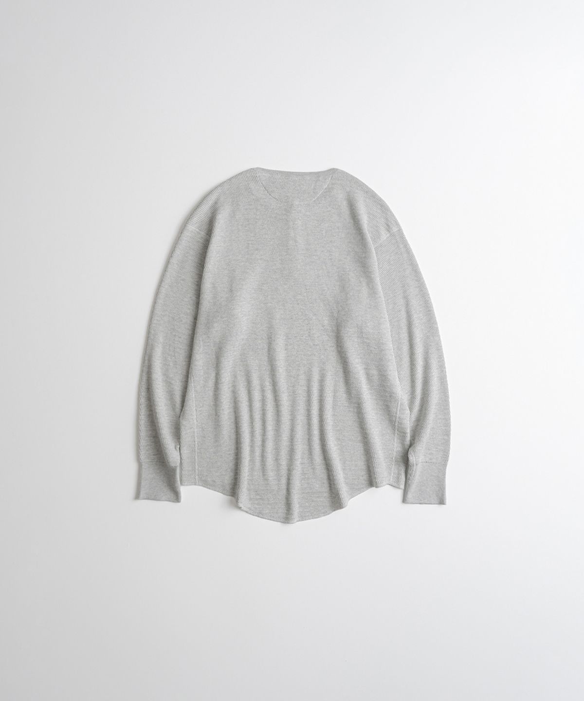 비헤비어(BEHEAVYER) THERMAL HENLEY L/S SHIRTS ivory melange