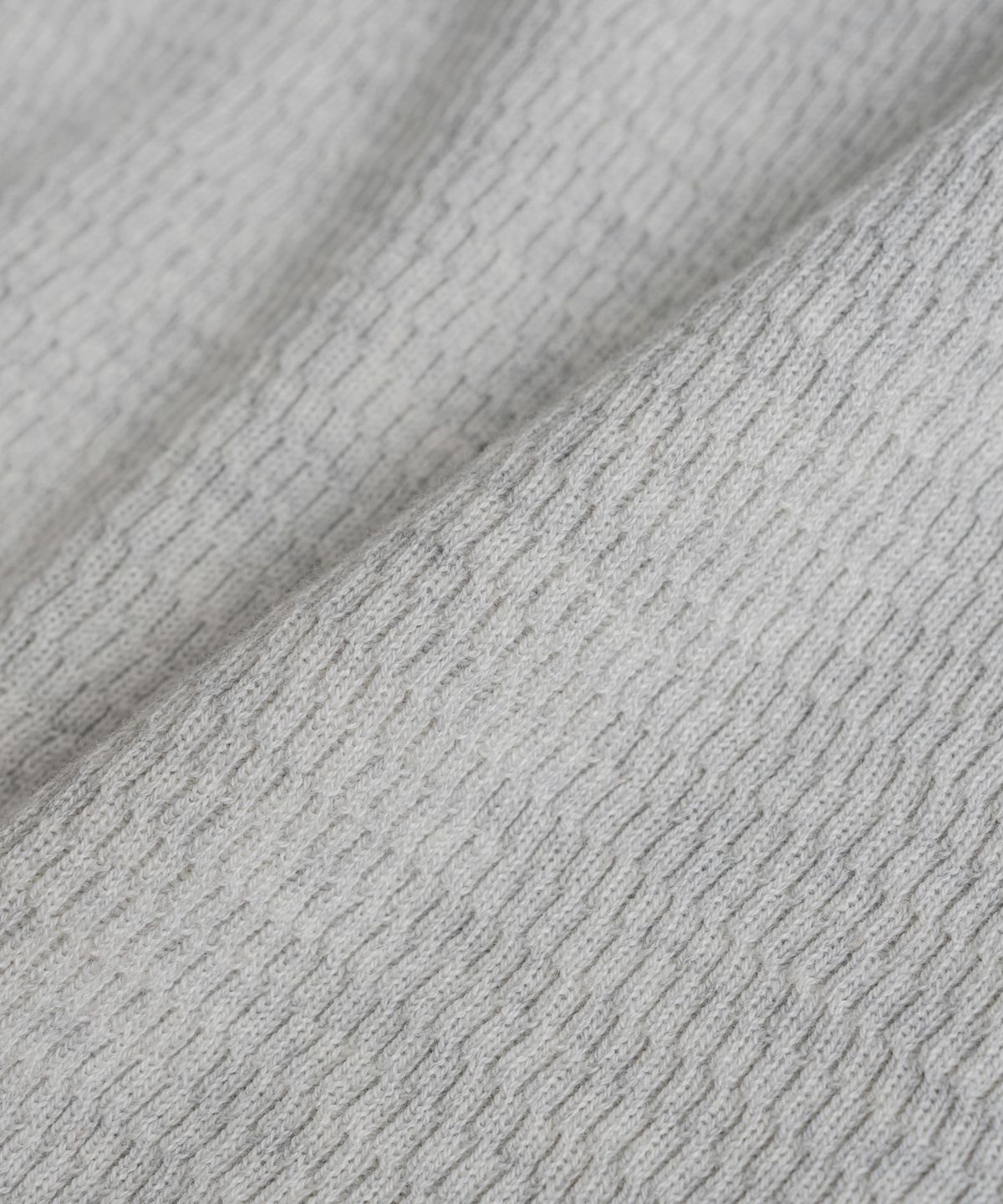 비헤비어(BEHEAVYER) THERMAL HENLEY L/S SHIRTS ivory melange