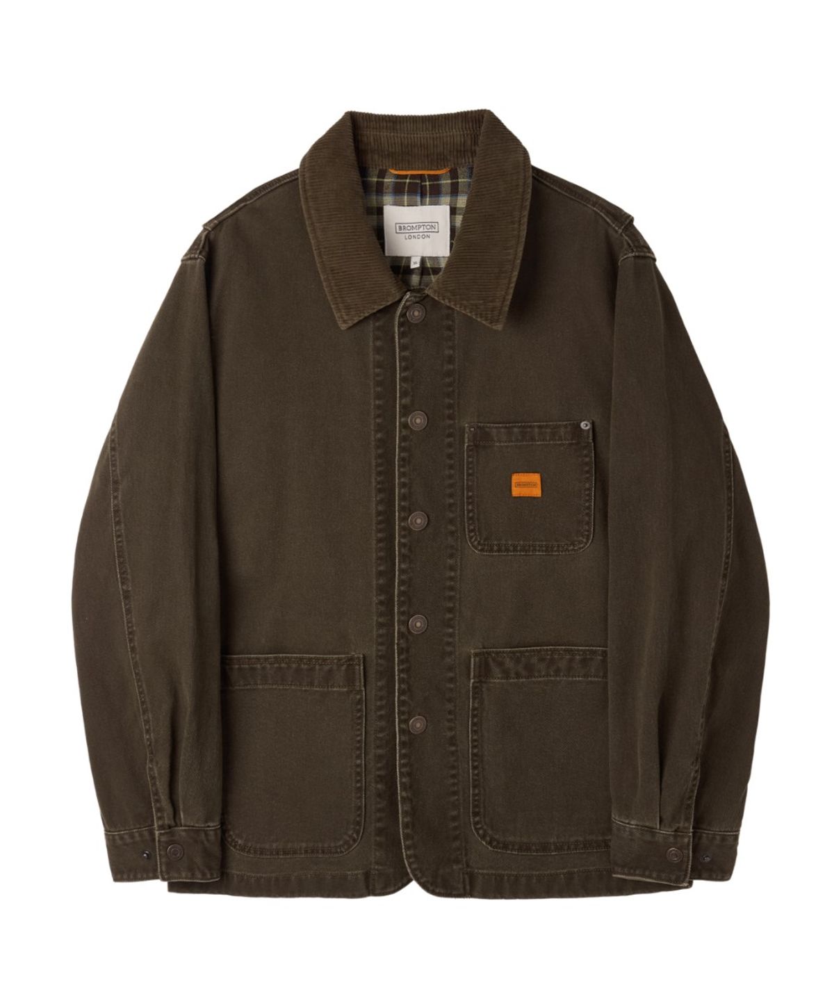 브롬톤 런던(BROMPTON LONDON) DENIM GREENFORD WASHED JACKET - BROWN (P263UJK460)