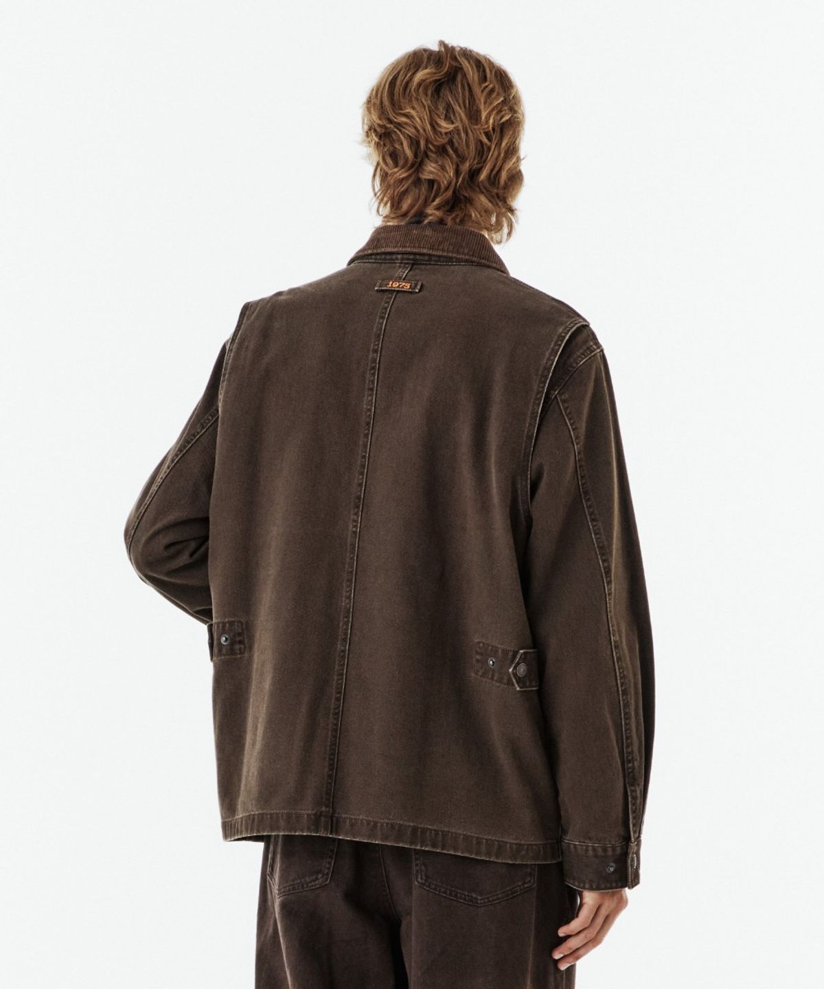 브롬톤 런던(BROMPTON LONDON) DENIM GREENFORD WASHED JACKET - BROWN (P263UJK460)