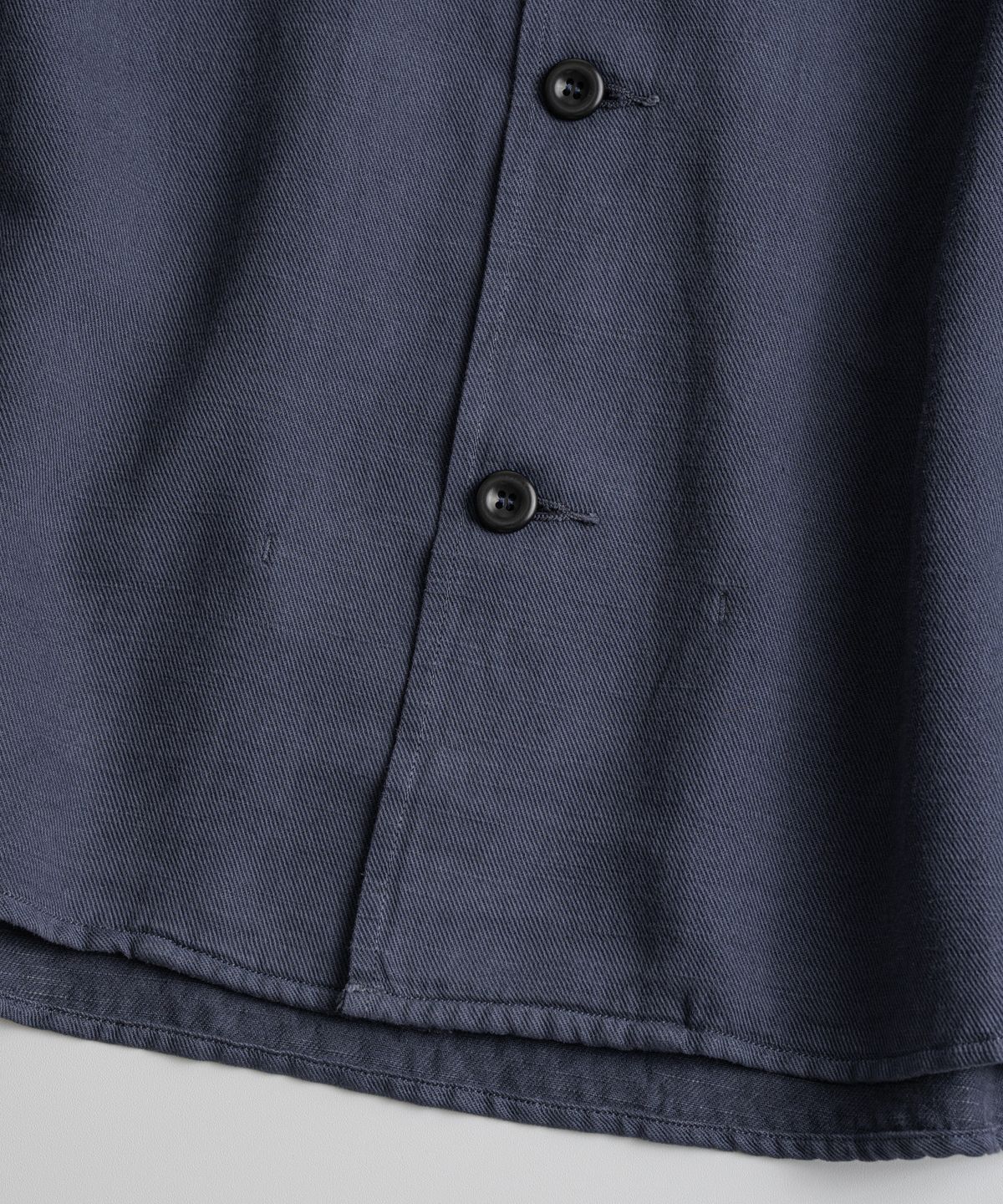 비헤비어(BEHEAVYER) DYED FATIGUE L/S SHIRTS purple navy