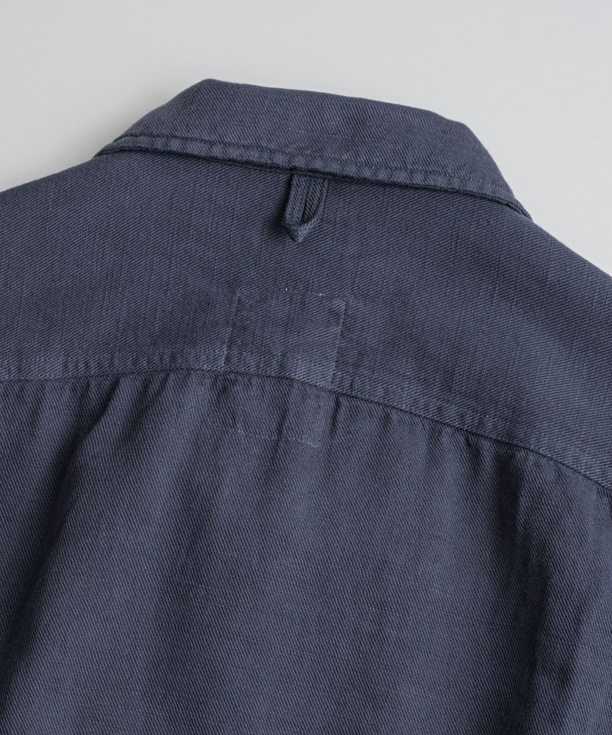 비헤비어(BEHEAVYER) DYED FATIGUE L/S SHIRTS purple navy