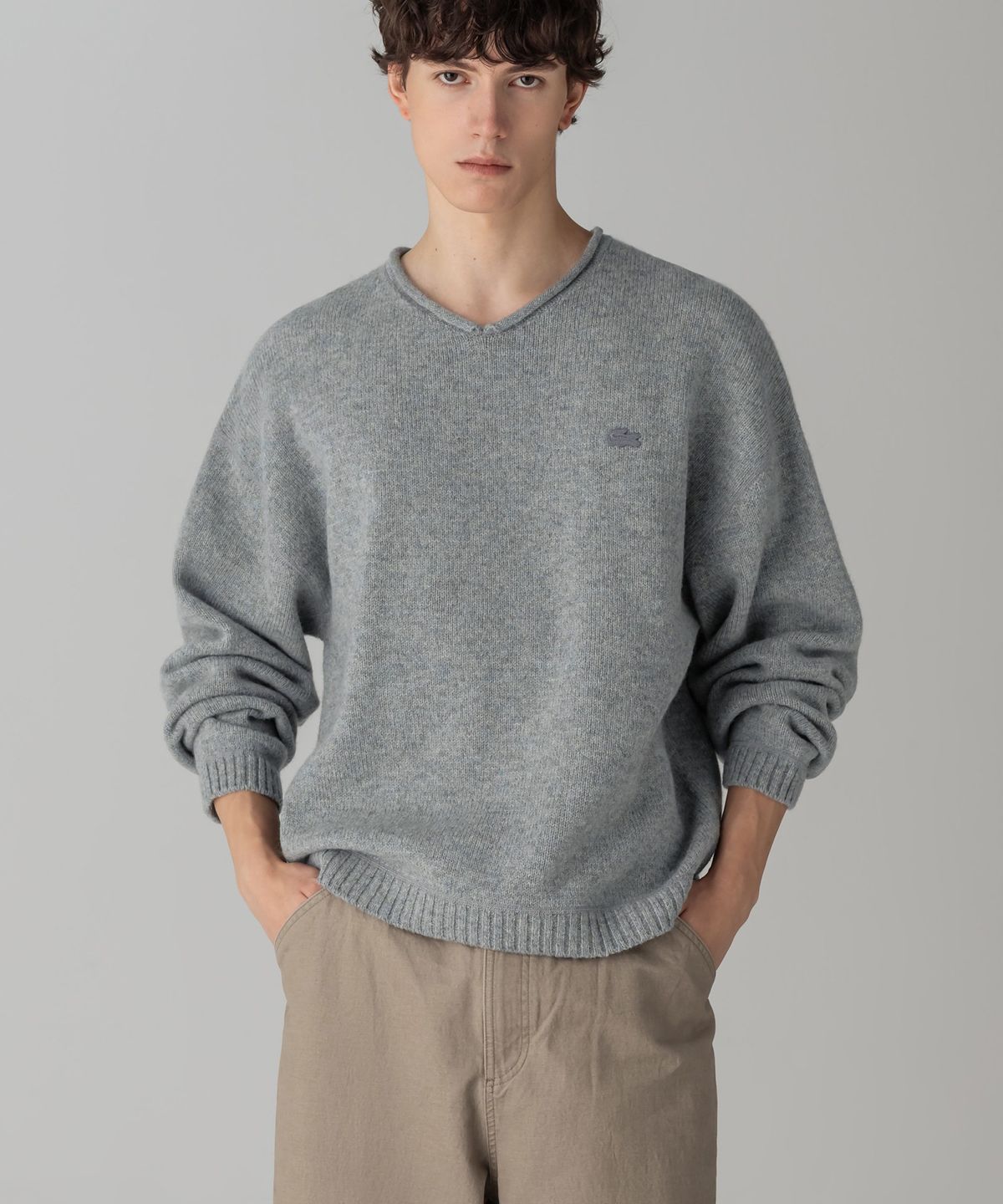 라코스테(LACOSTE) 남성 헤어리 롤넥 풀오버 AH103M-56N CCA