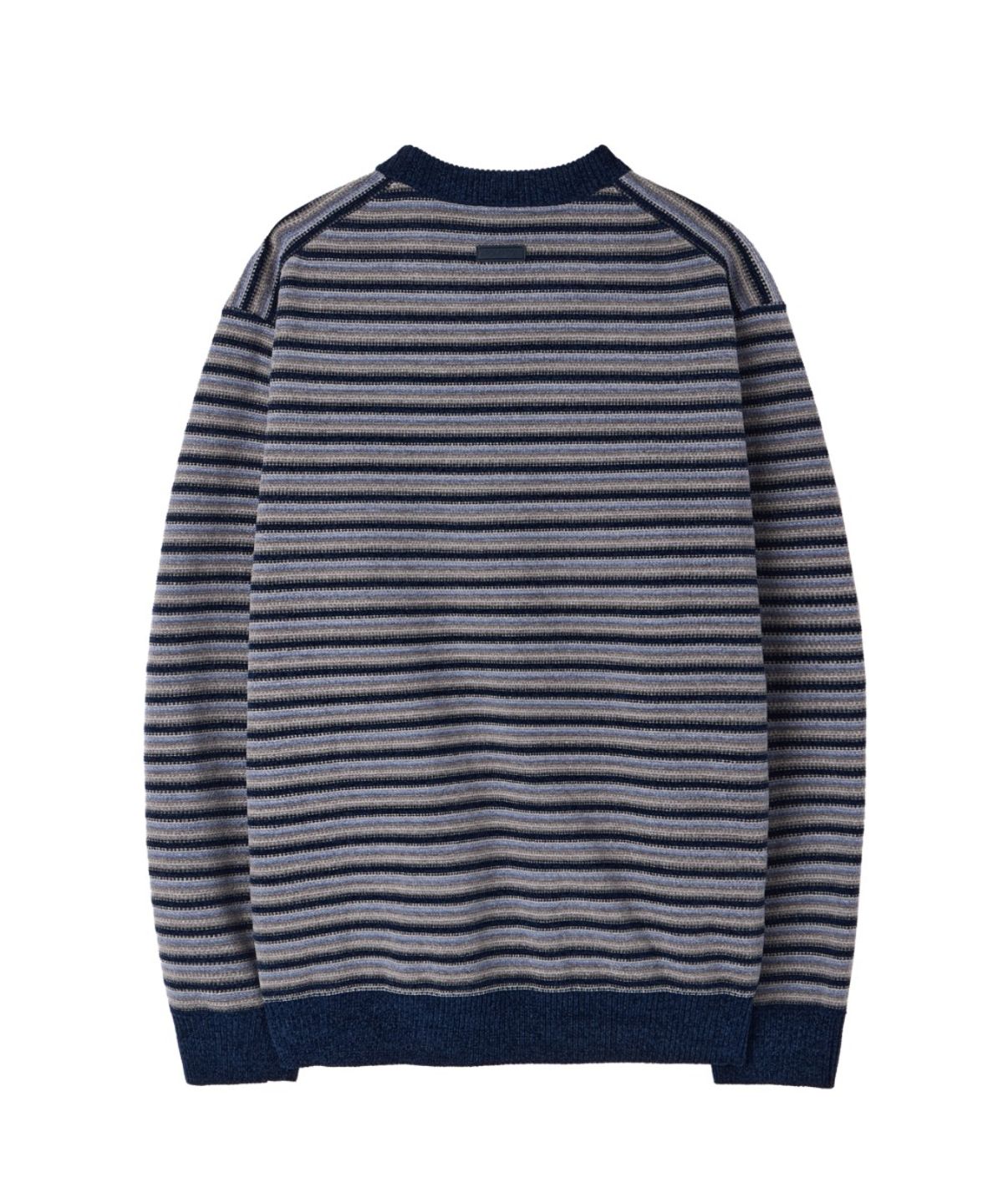 브롬톤 런던(BROMPTON LONDON) CHENILLE STRIPE SWEATER - NAVY (P264MKT131)
