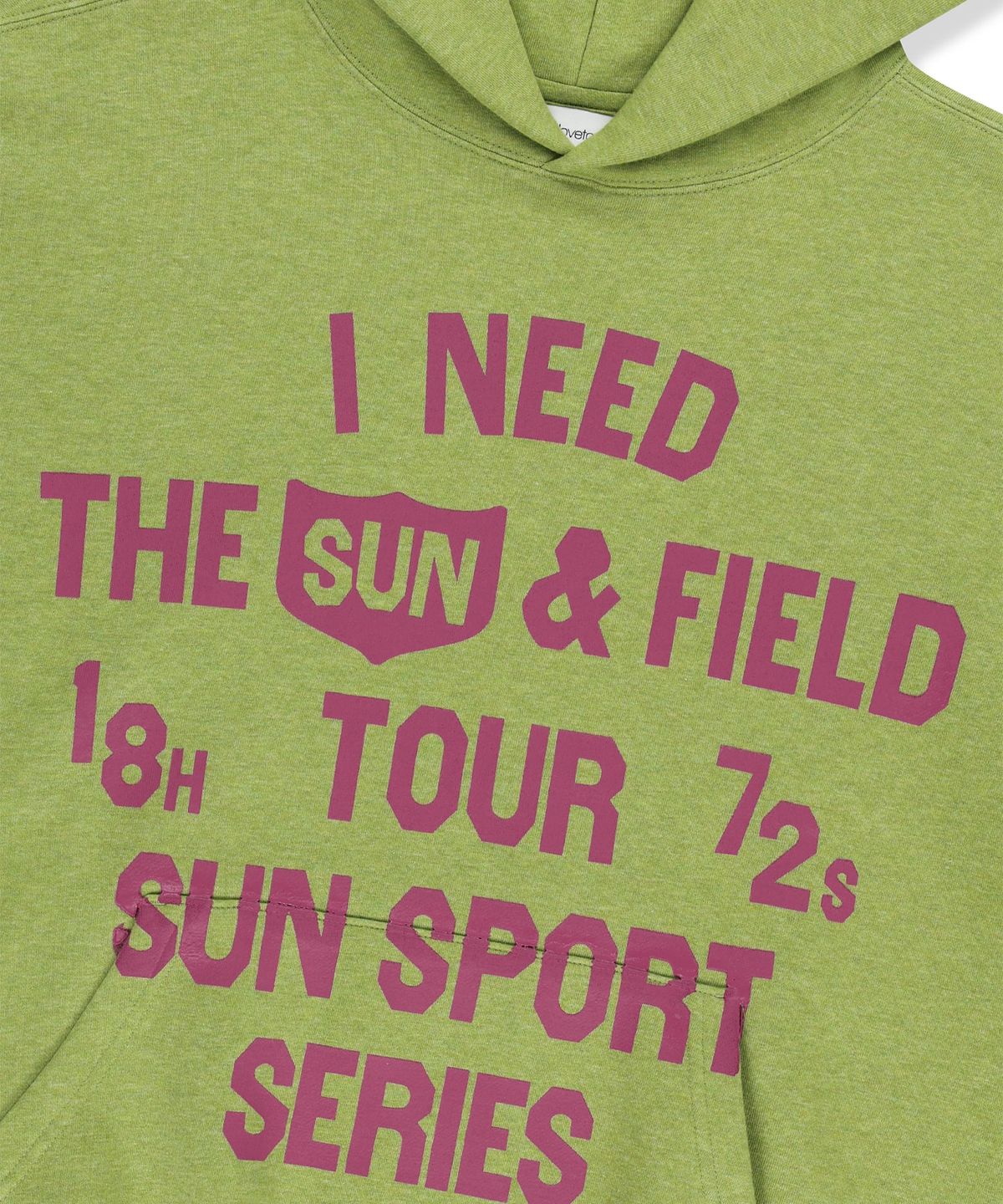 썬러브투어(SUNLOVETOUR) SUN and Field Hoodie Heather Lime