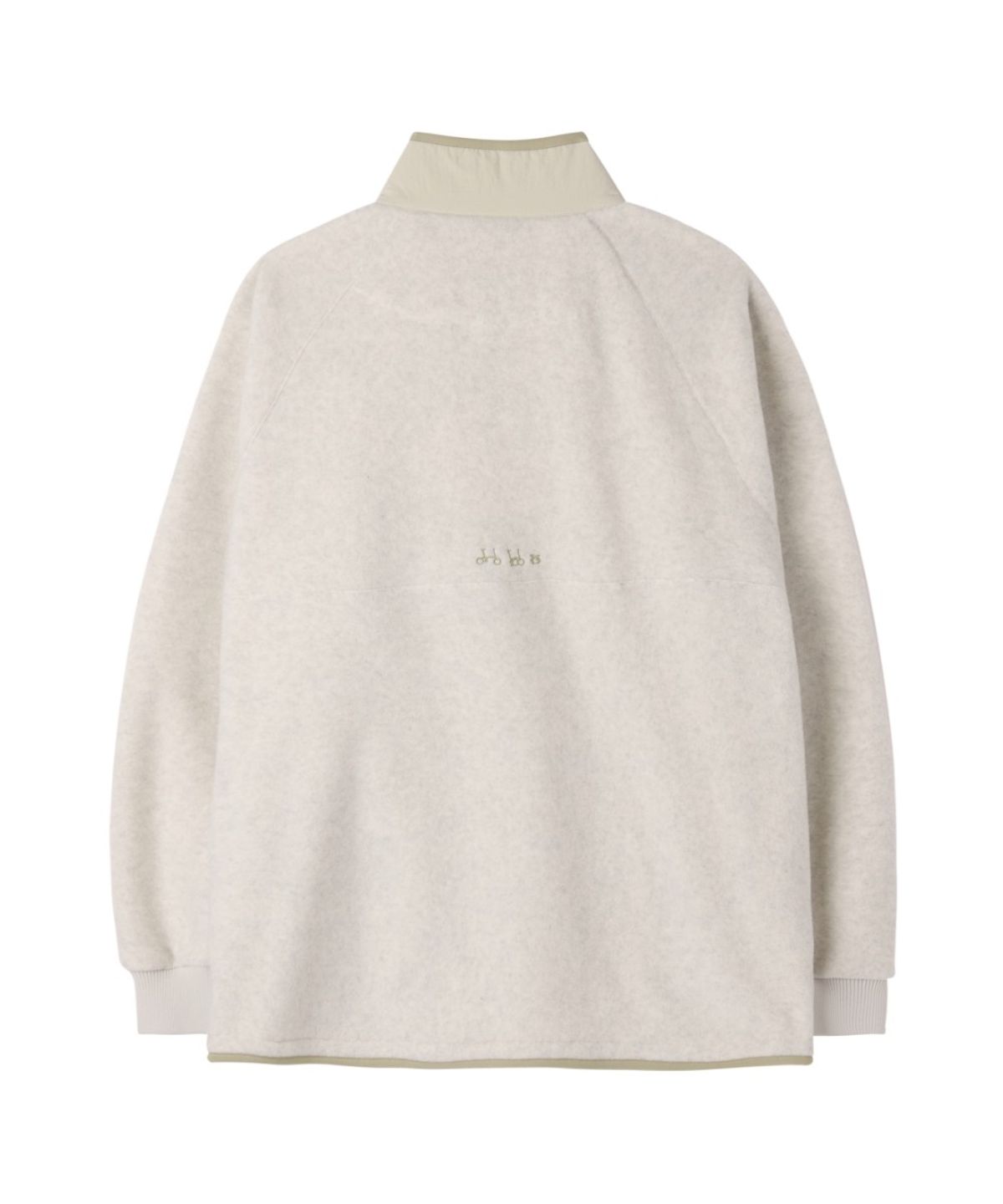 브롬톤 런던(BROMPTON LONDON) FLEECE HALF ZIP-UP - OATMEAL (P264USW137)