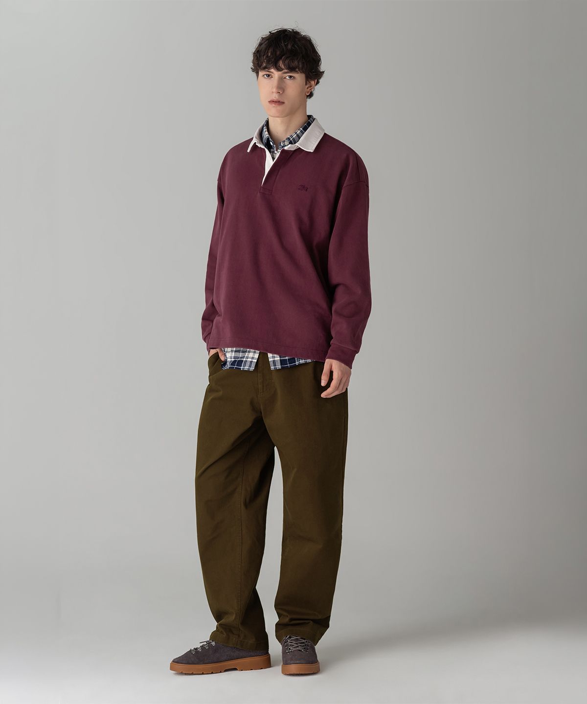 라코스테(LACOSTE) 남성 워시드 럭비 폴로 셔츠 KH104M-56N 3KE