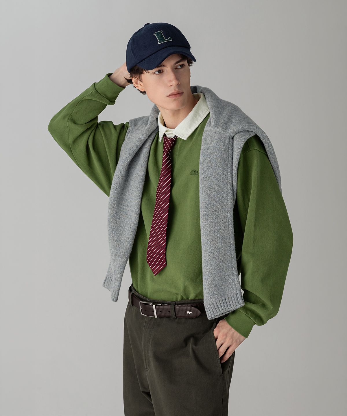 라코스테(LACOSTE) 남성 워시드 럭비 폴로 셔츠 KH104M-56N RV4