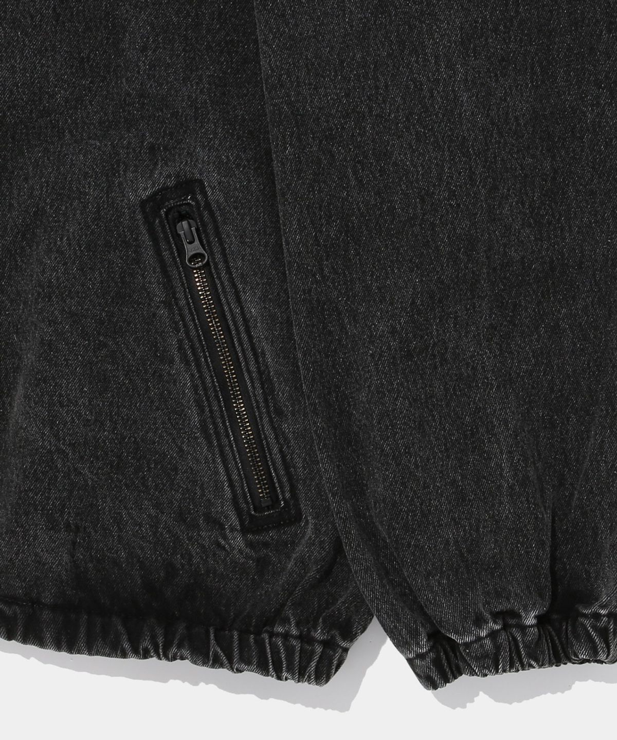 컬럼비아 유니버시티(COLUMBIA UNIVERSITY) STAND COLLAR DENIM ZIP-UP JACKET_GRAY JEANS