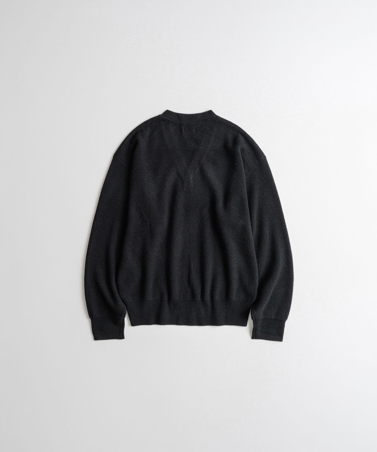 비헤비어(BEHEAVYER) CASHMERE WOOL A1 MIL SWEATER black