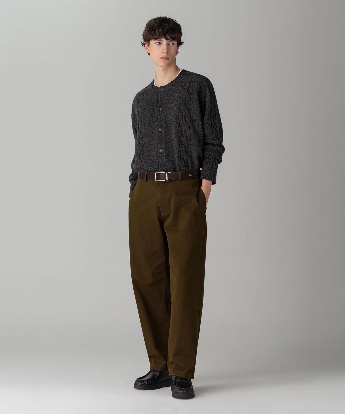 라코스테(LACOSTE) 남성 루즈핏 워시드 치노팬츠 HH106M-56N DPD