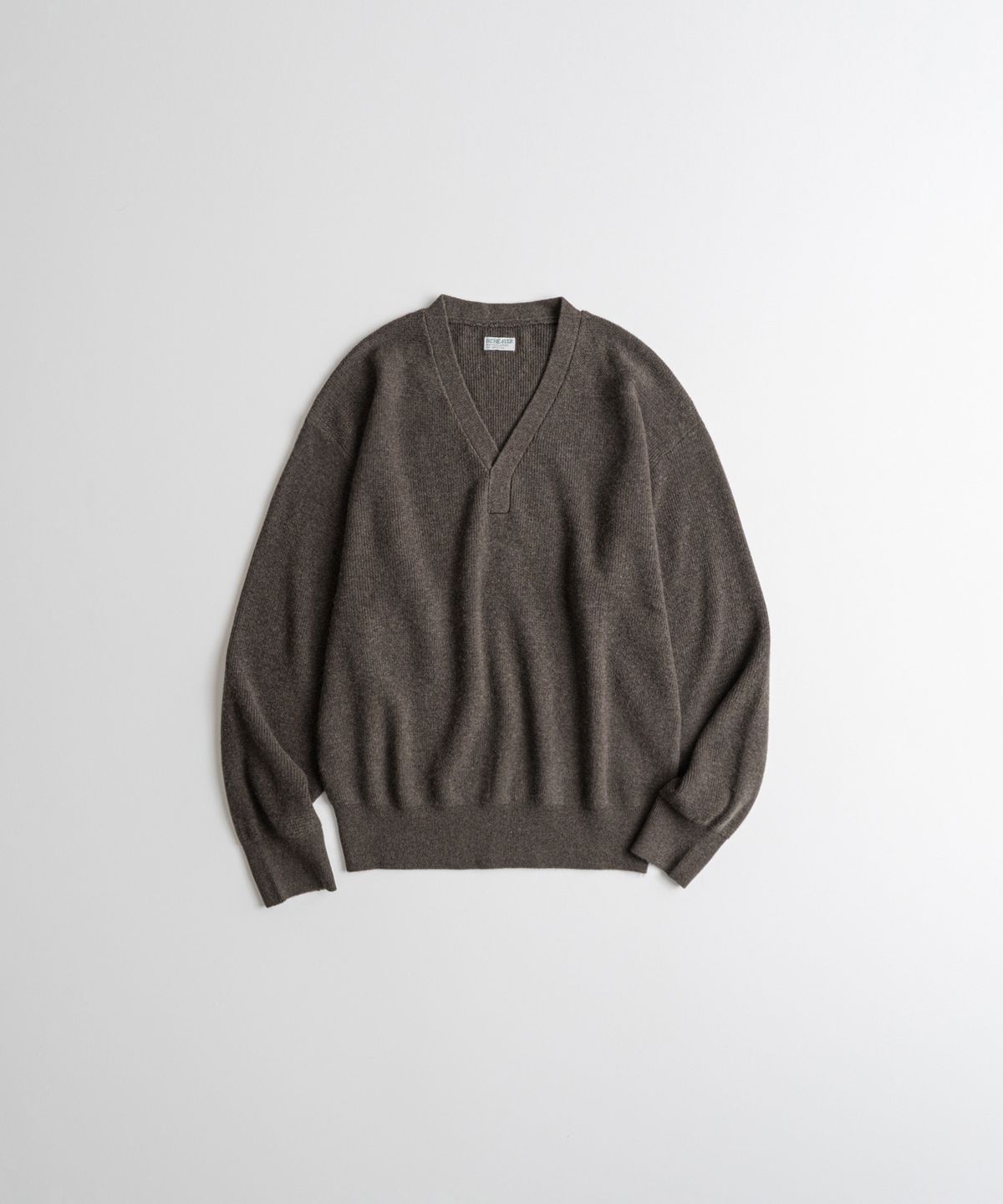 비헤비어(BEHEAVYER) CASHMERE WOOL A1 MIL SWEATER brown