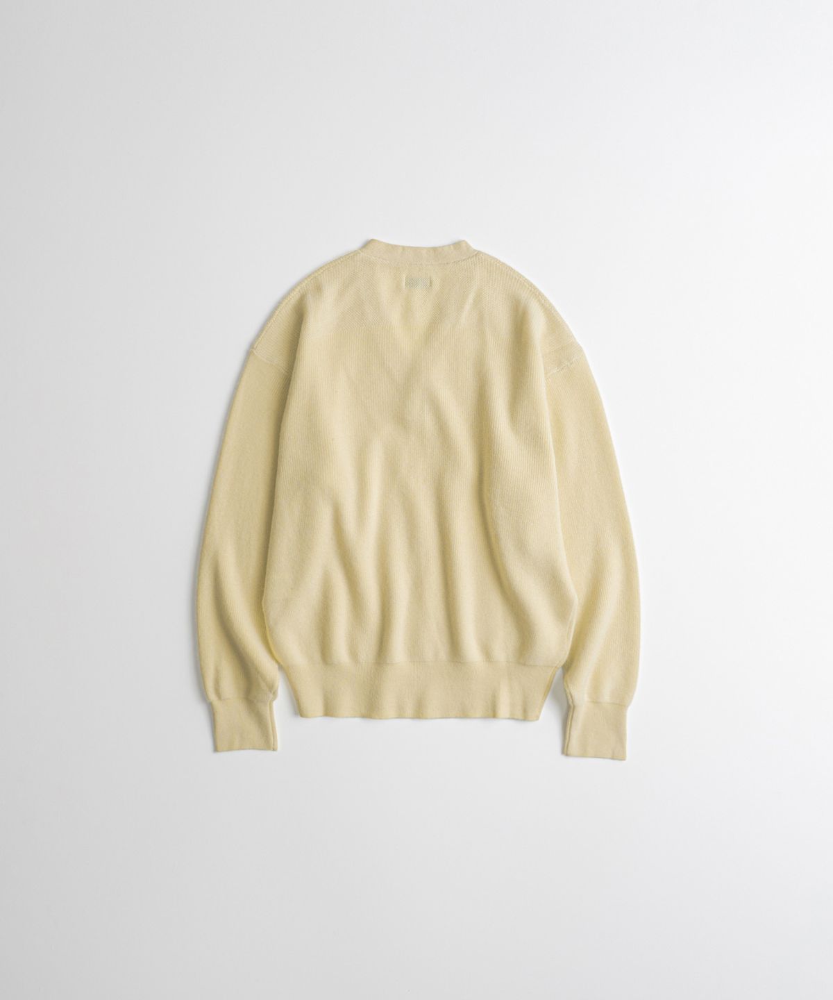 비헤비어(BEHEAVYER) CASHMERE WOOL A1 MIL SWEATER lemon