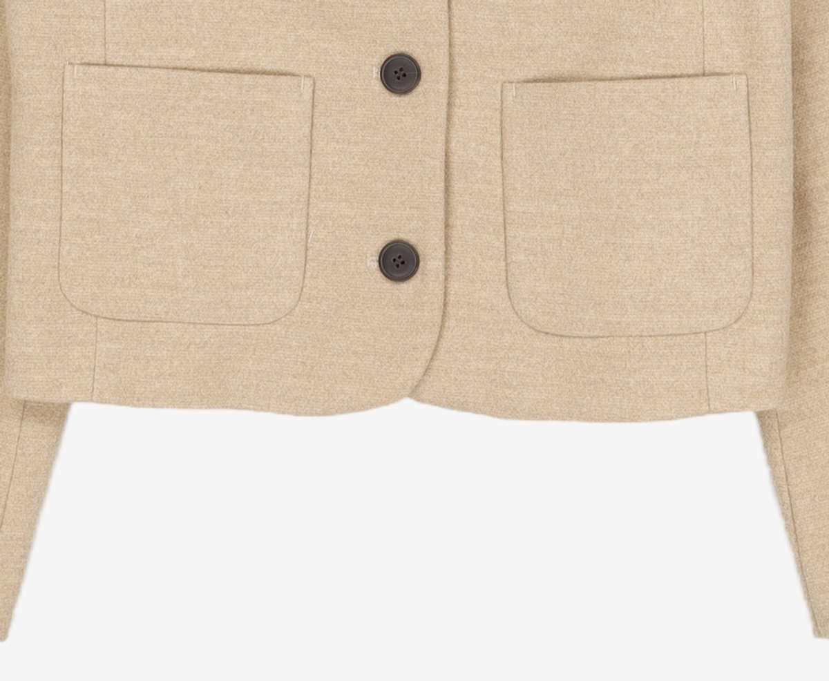 미쏘(MIXXO) 퍼카라 크롭 자켓_MIWJKE102G S