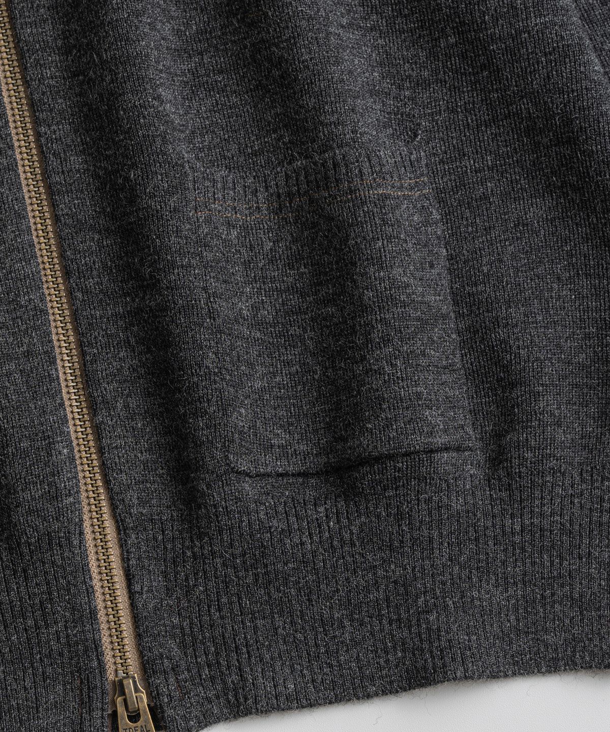 비헤비어(BEHEAVYER) C2 FULL ZIP MIL CARDIGAN heather grey