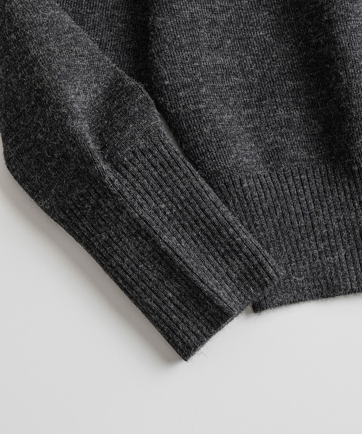 비헤비어(BEHEAVYER) C2 FULL ZIP MIL CARDIGAN heather grey