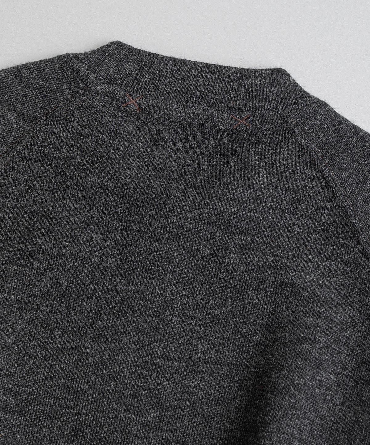 비헤비어(BEHEAVYER) C2 FULL ZIP MIL CARDIGAN heather grey