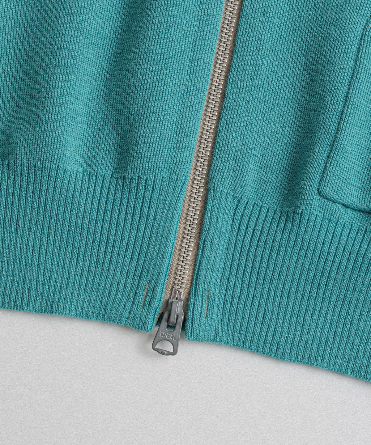 비헤비어(BEHEAVYER) C2 FULL ZIP MIL CARDIGAN turquoise