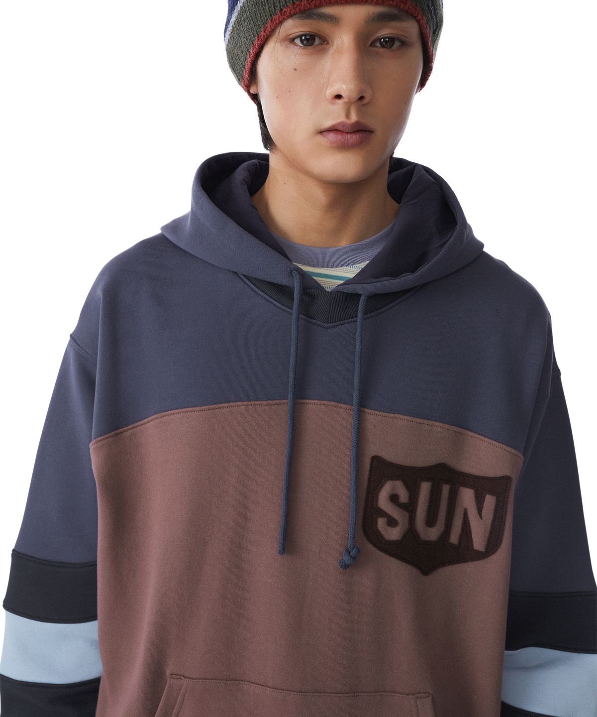 썬러브투어(SUNLOVETOUR) Team Warm Up Hoodie Burgundy
