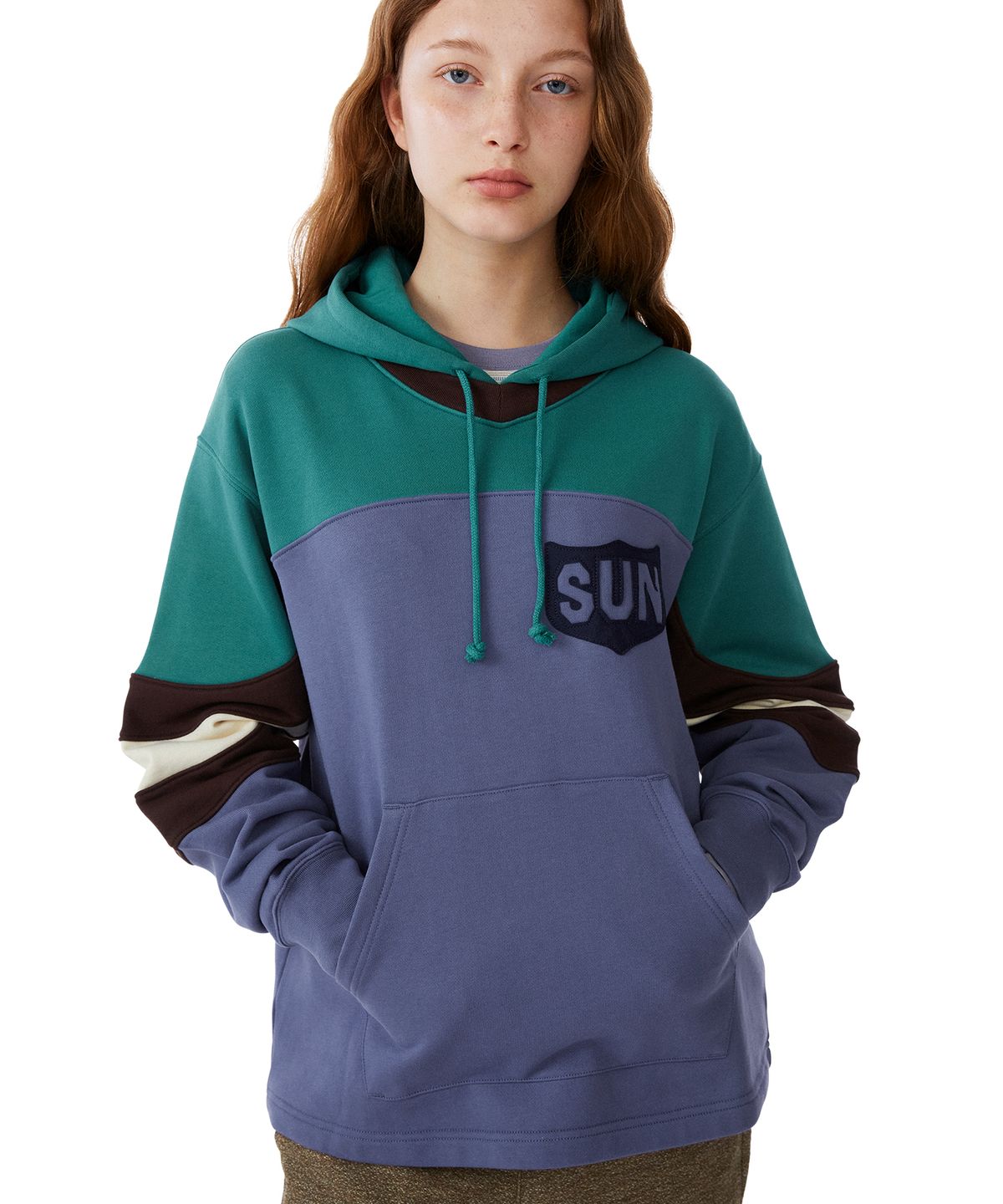 썬러브투어(SUNLOVETOUR) Team Warm Up Hoodie Burgundy