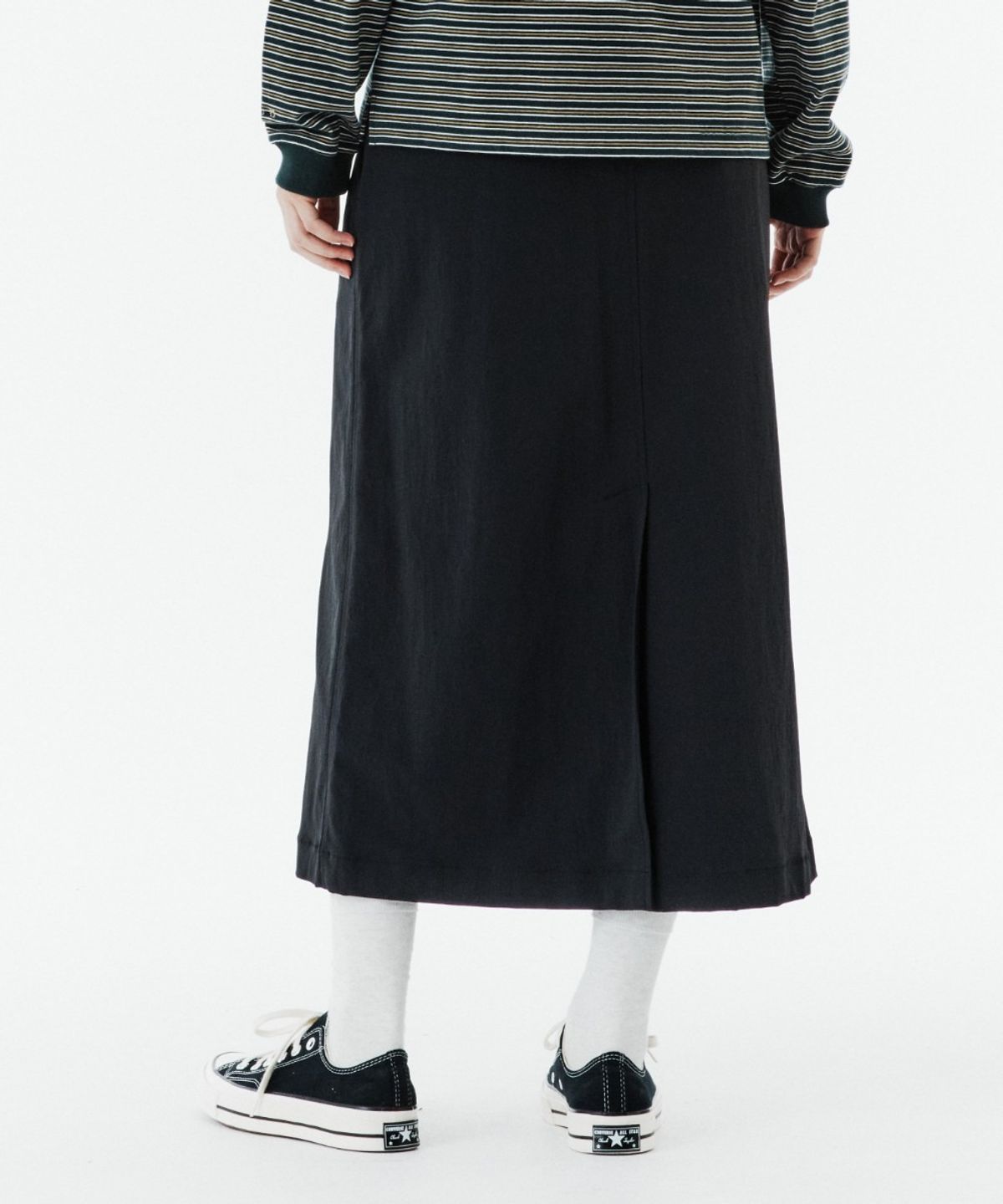 브롬톤 런던(BROMPTON LONDON) W A SKIRT - BLACK (P263WSK102)