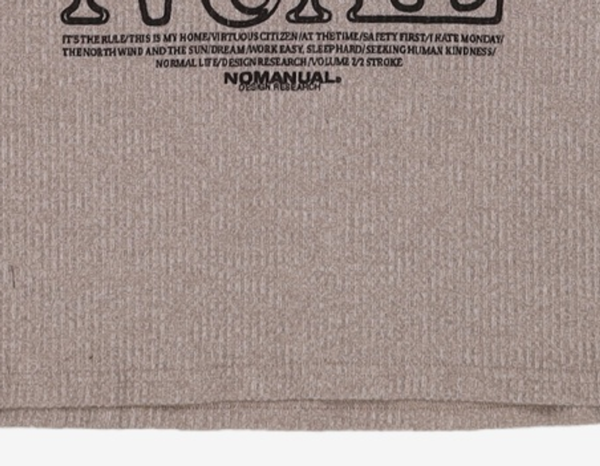 노매뉴얼(NOMANUAL) 긴소매 티셔츠 95