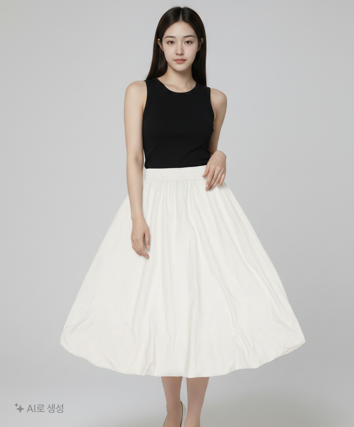 미쏘(MIXXO) 미디 벌룬 스커트_MIWWHE506C 24
