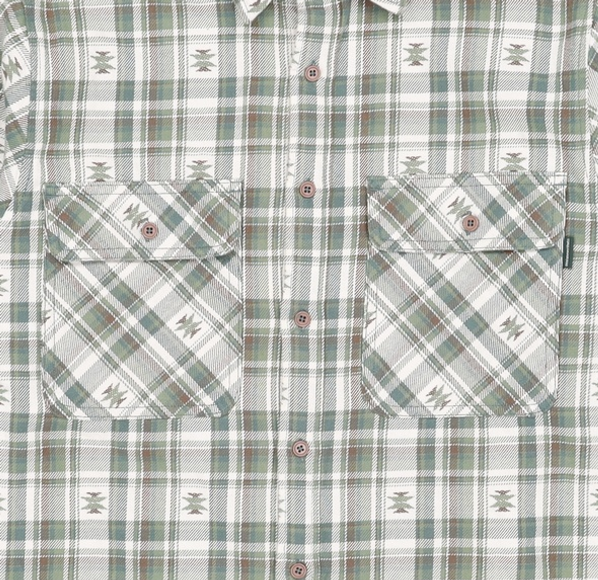 디스이즈네버댓(THISISNEVERTHAT) African Check Shirt Green M
