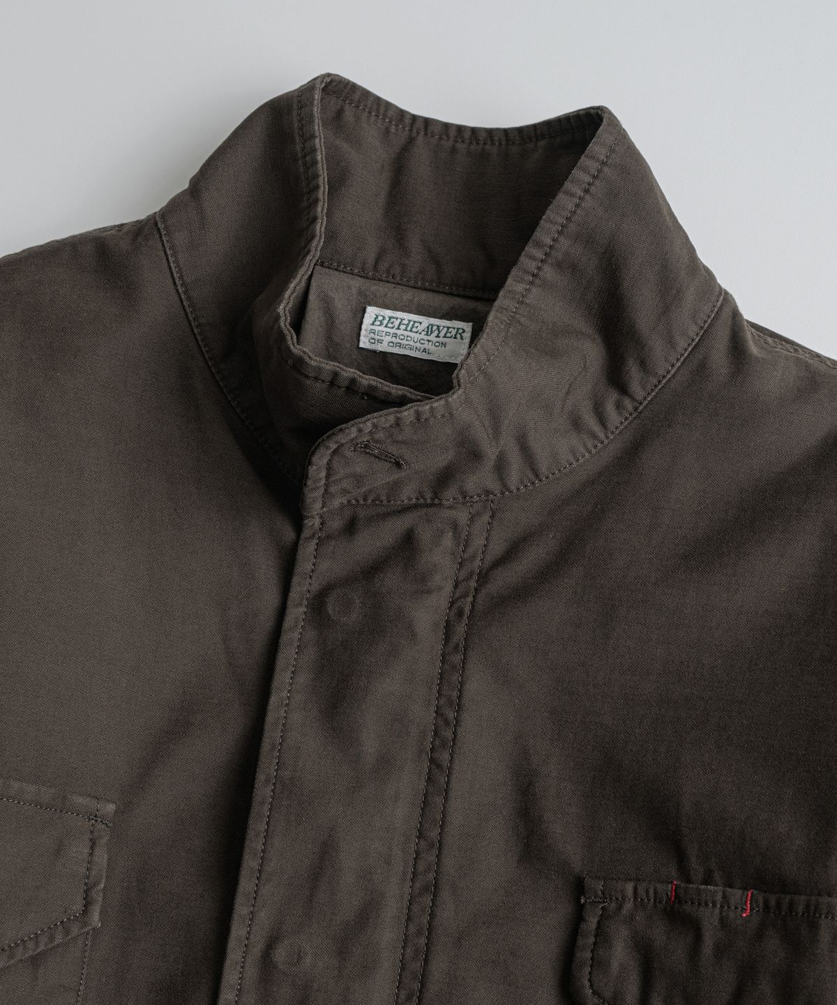비헤비어(BEHEAVYER) DYED M-S FIELD JACKET brown